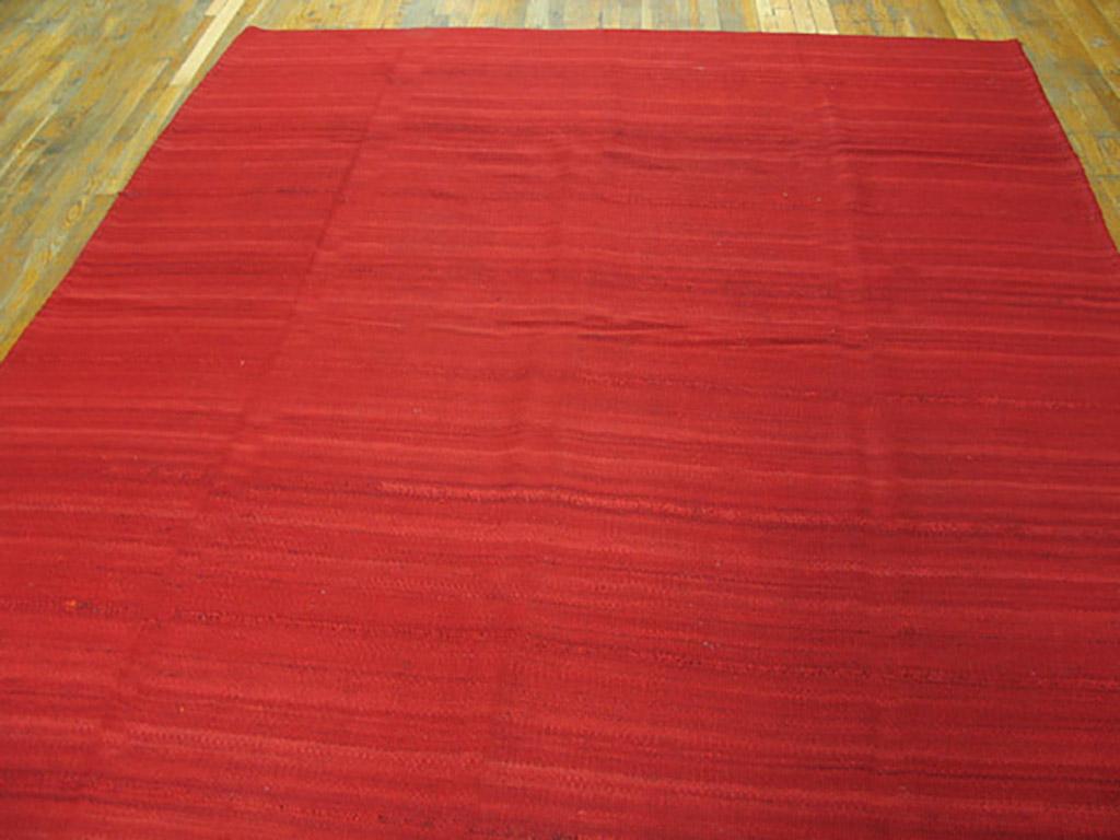 Hand-Woven Mid 20th Century  N.W. Persian Flat-weave ( 7'8