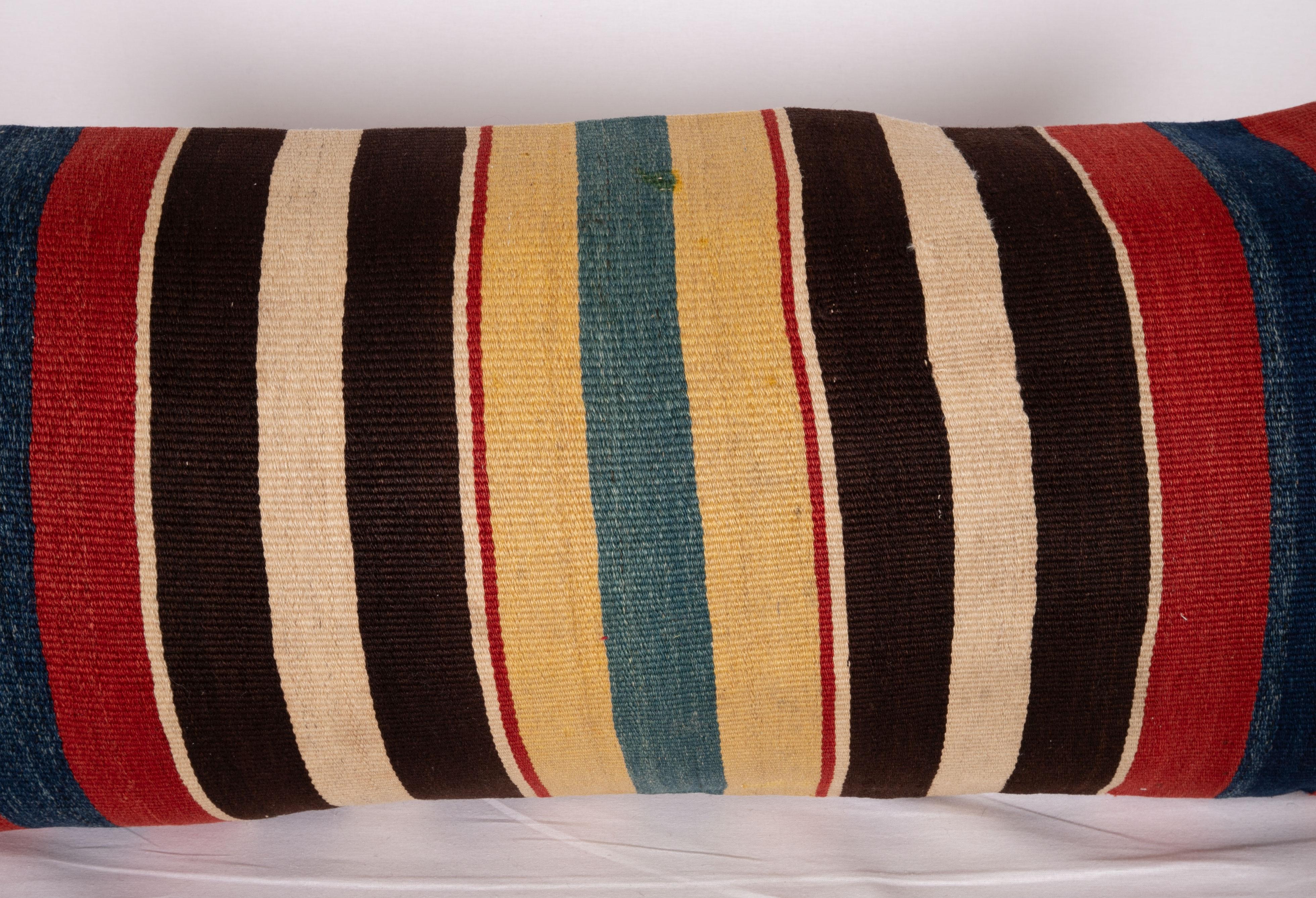Hand-Woven Antique Kilim Pillow Case Made from a 19th Century South Caucasian Kilim
