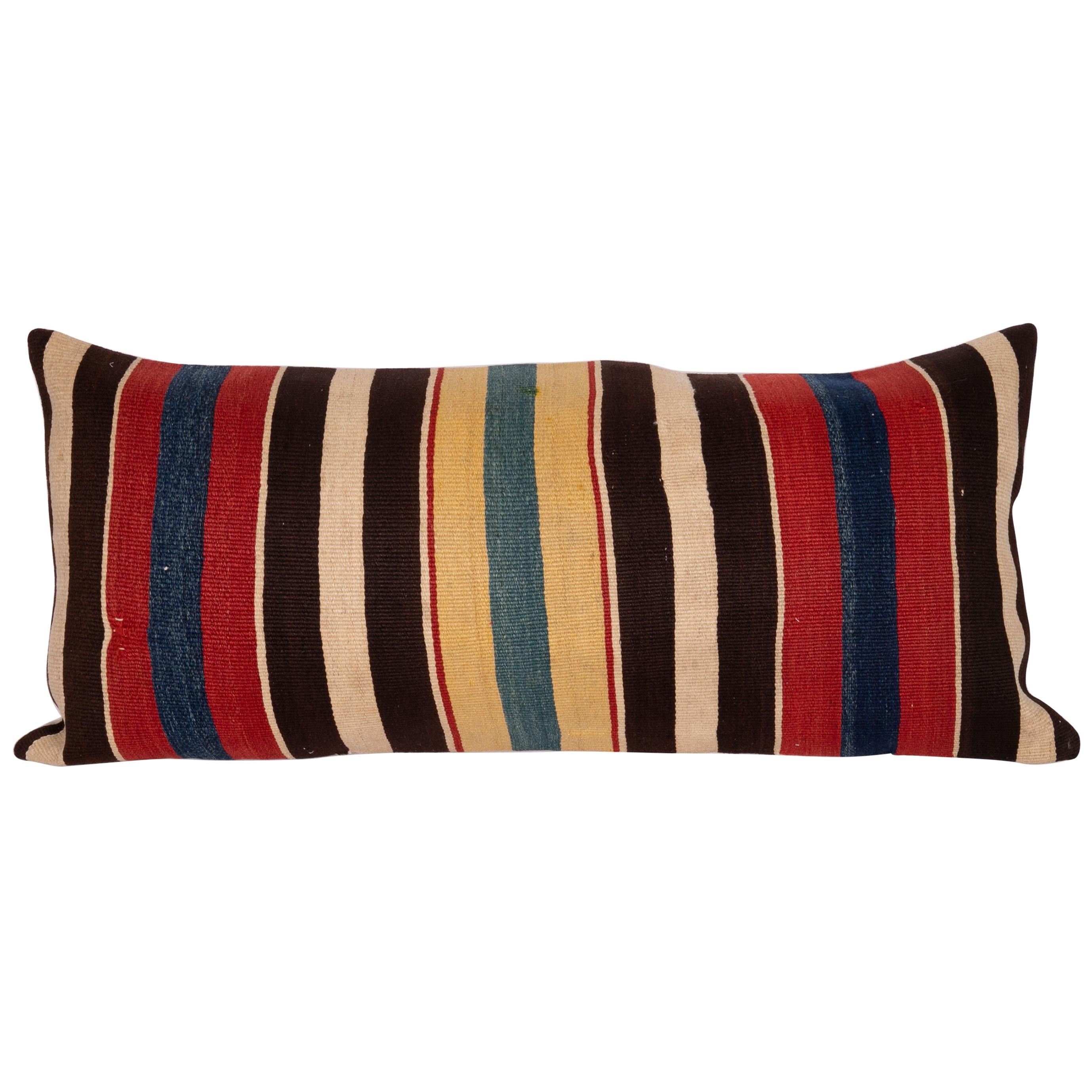 Antique Kilim Pillow Case Made from a 19th Century South Caucasian Kilim