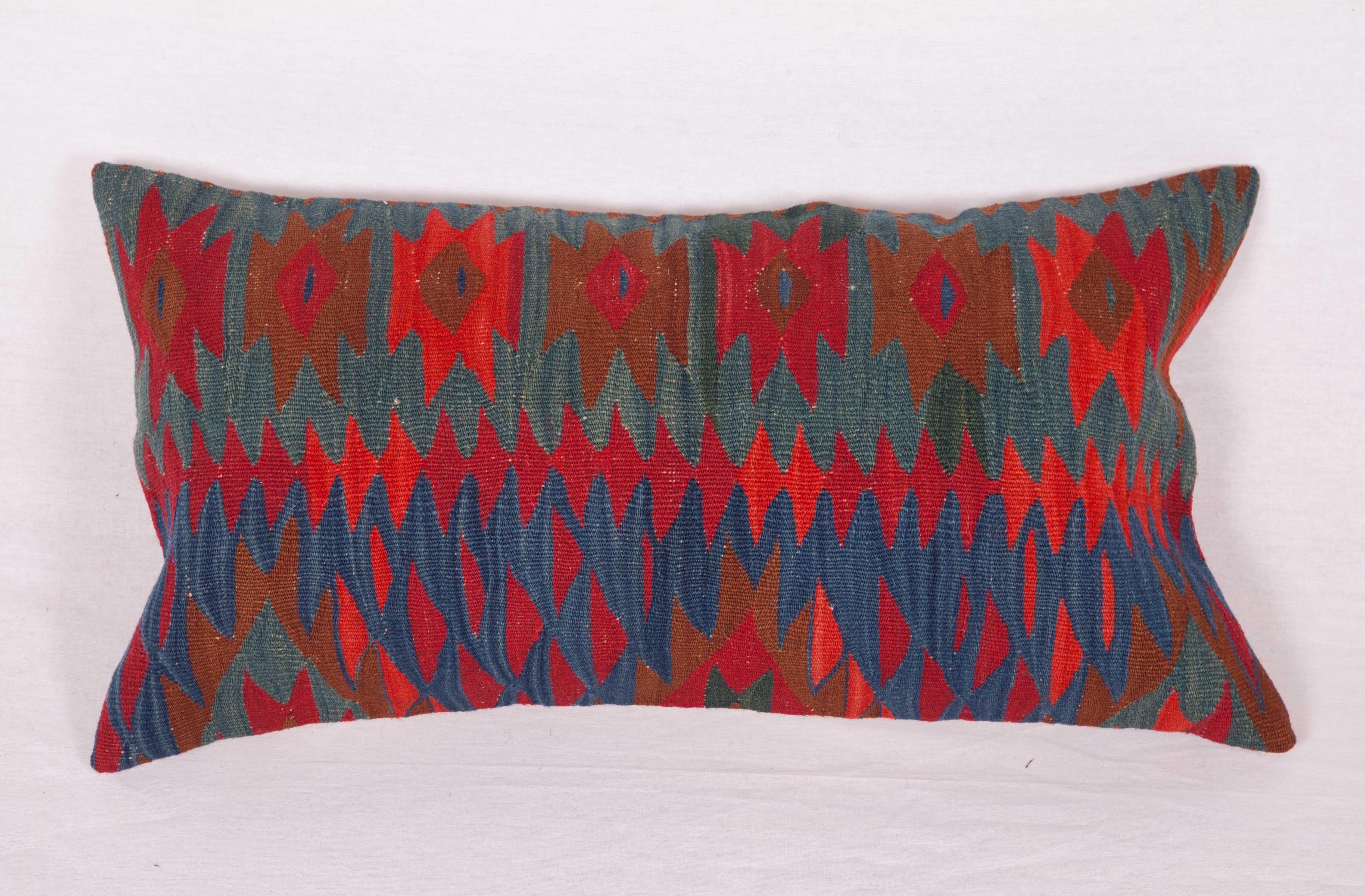 Balkan Antique Kilim Pillow Cases Fashioned from a Late 19th Century Sharkoy Kilim