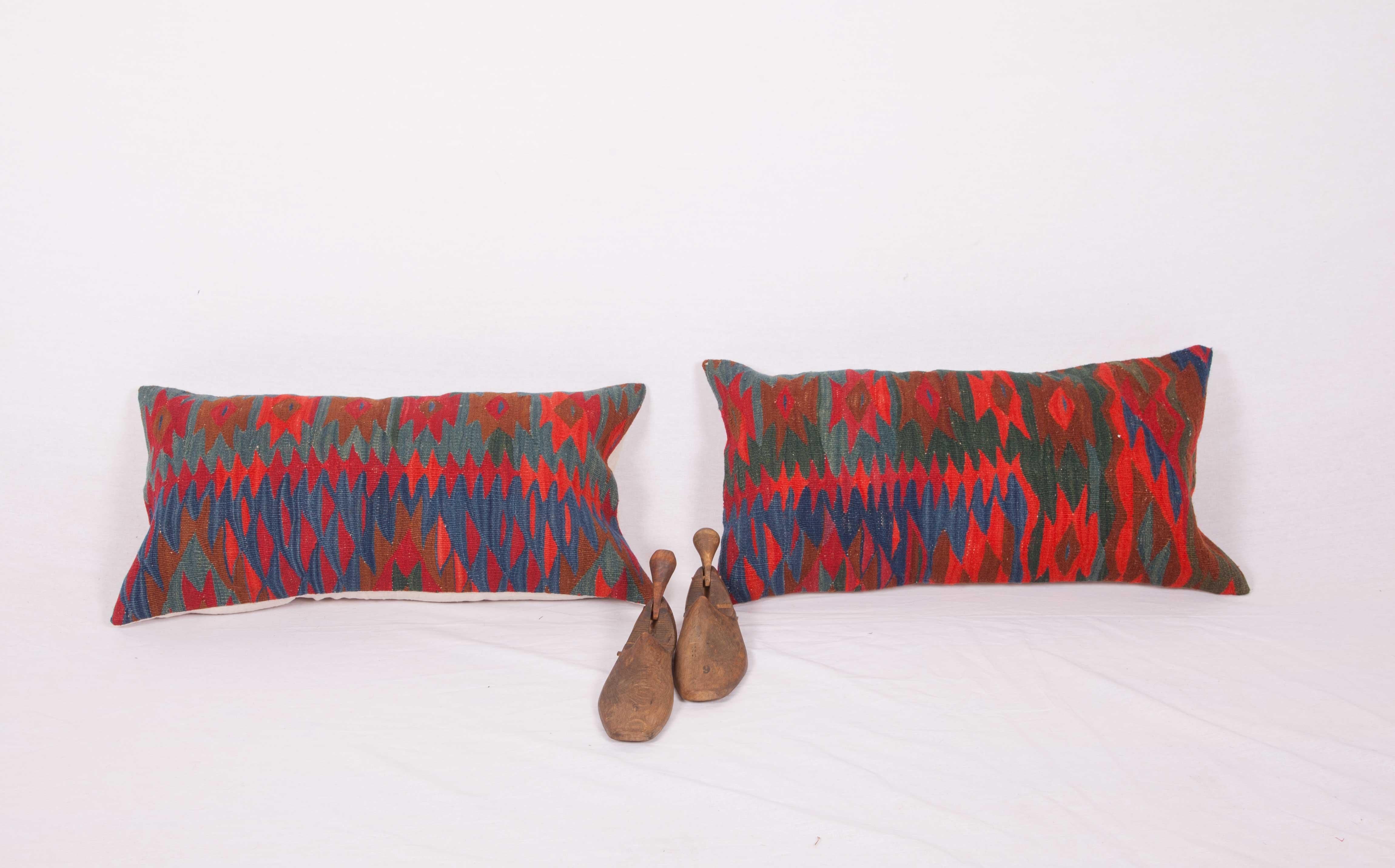 Antique Kilim Pillow Cases Fashioned from a Late 19th Century Sharkoy Kilim In Good Condition In Istanbul, TR