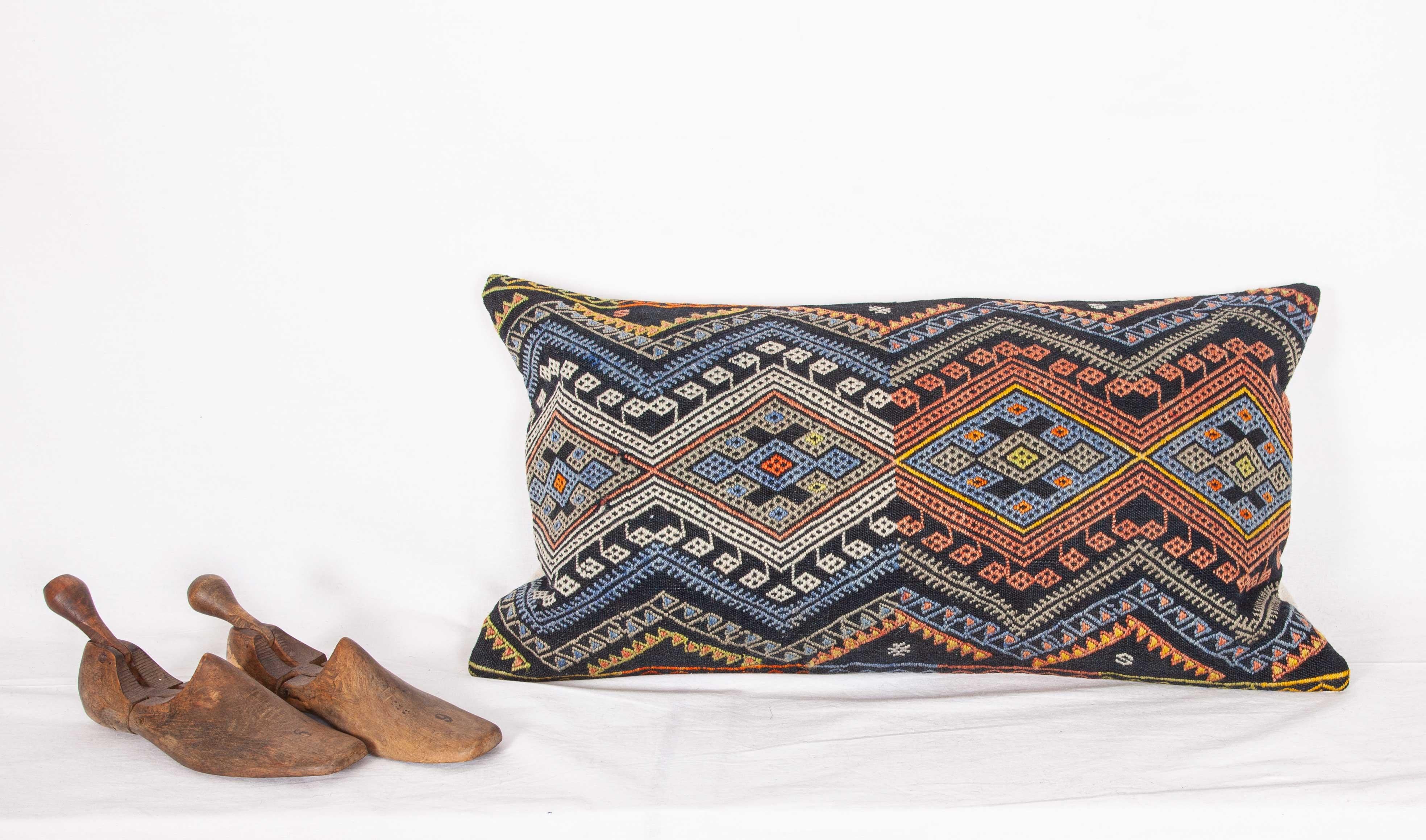 Antique Kilim Pillow Cases Made from a Late 19th Century Anatolian Cicim Kilim 4