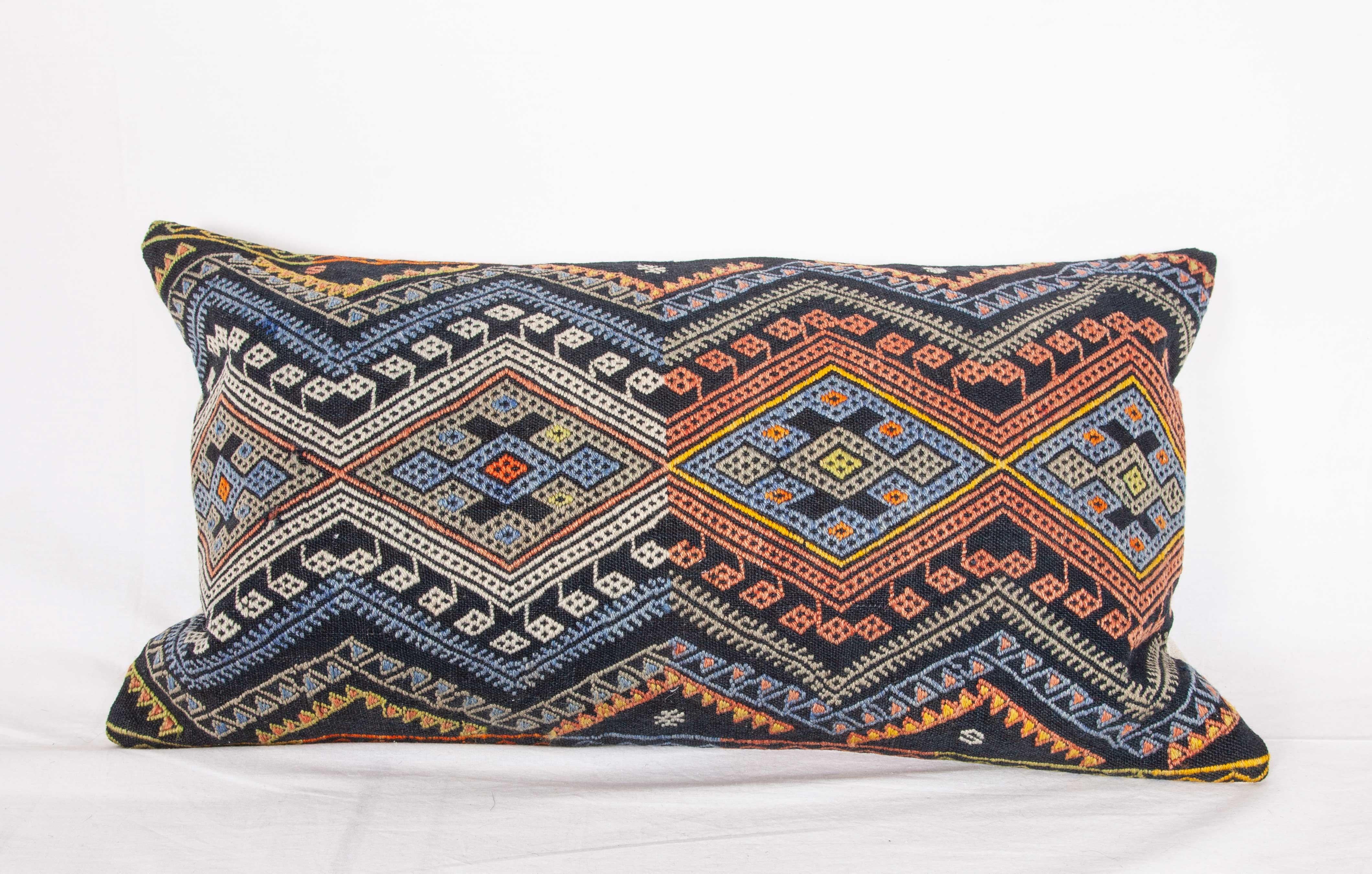 Antique Kilim Pillow Cases Made from a Late 19th Century Anatolian Cicim Kilim 5