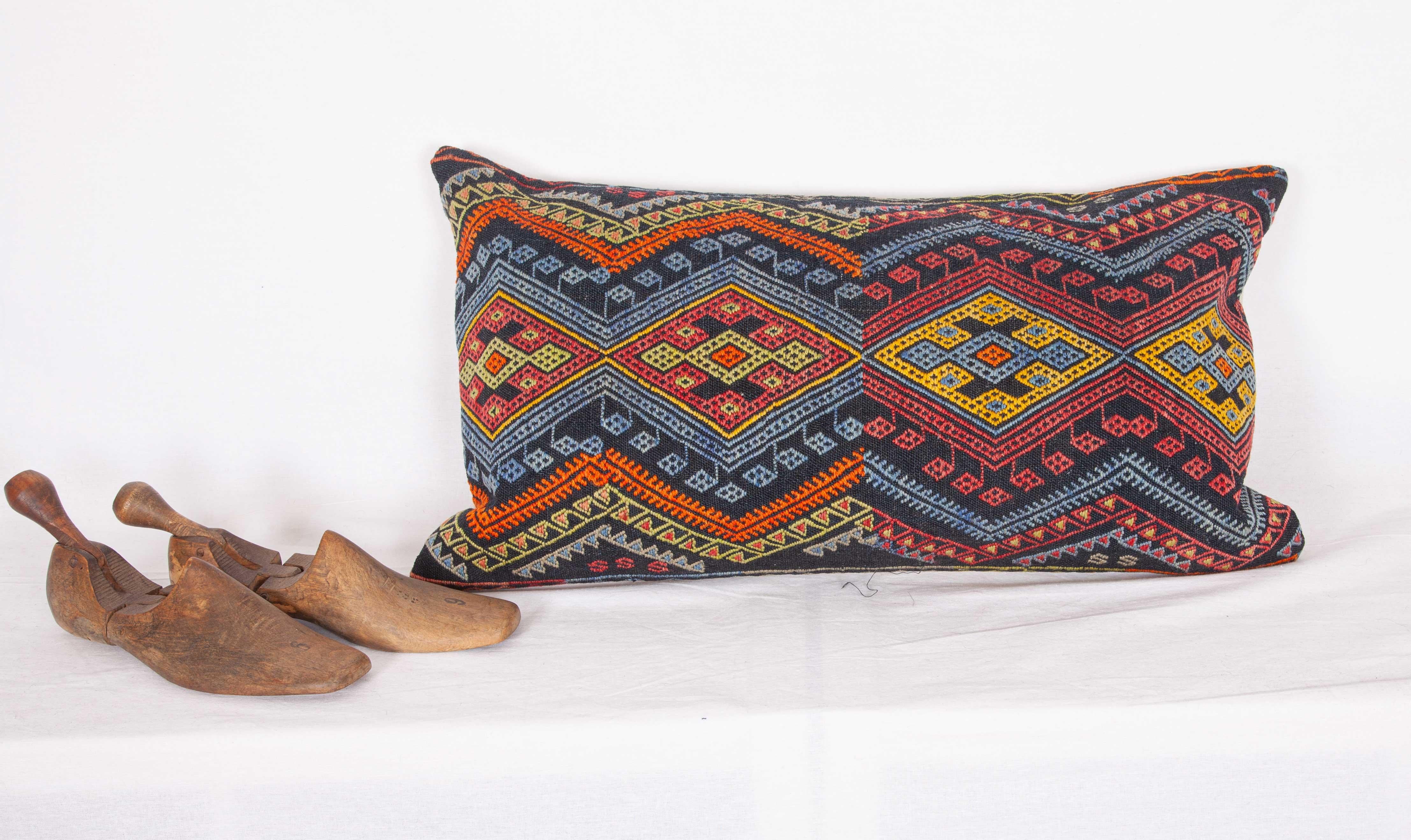 Antique Kilim Pillow Cases Made from a Late 19th Century Anatolian Cicim Kilim 10