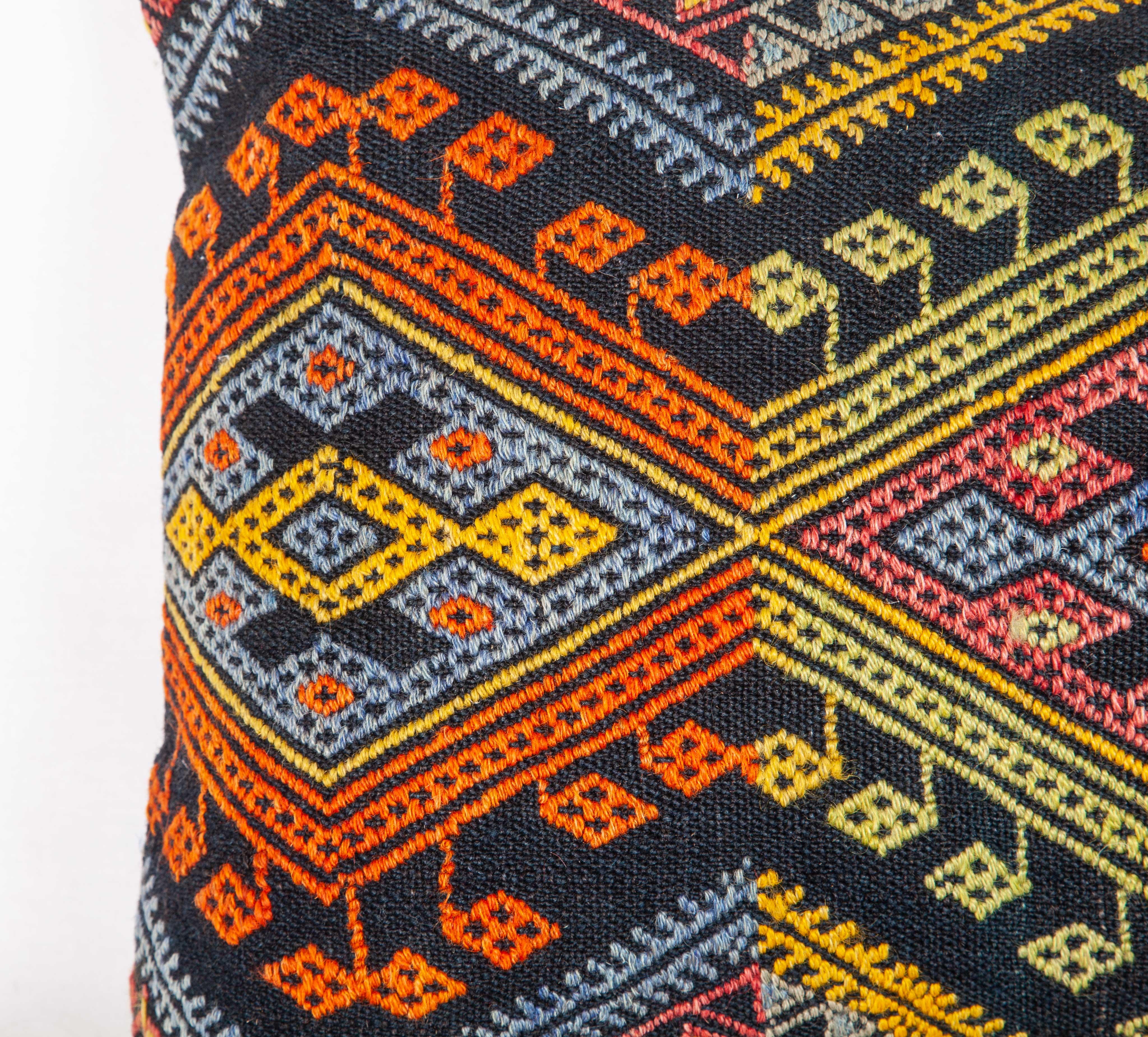 Hand-Woven Antique Kilim Pillow Cases Made from a Late 19th Century Anatolian Cicim Kilim