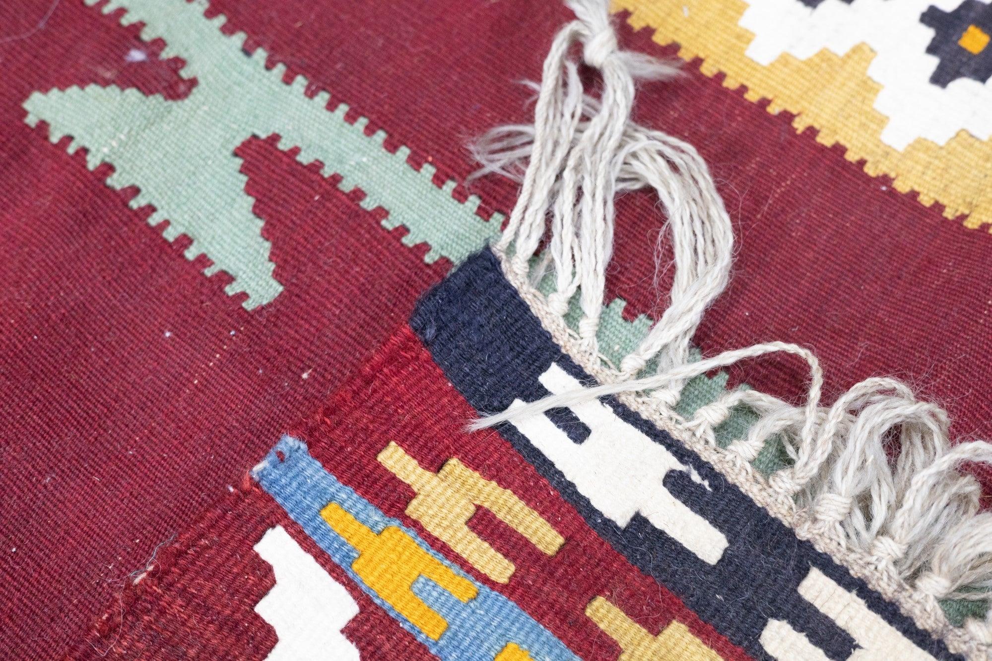 Alfombra Kilim Antigua 5'8'' x 7'11'' en venta 6