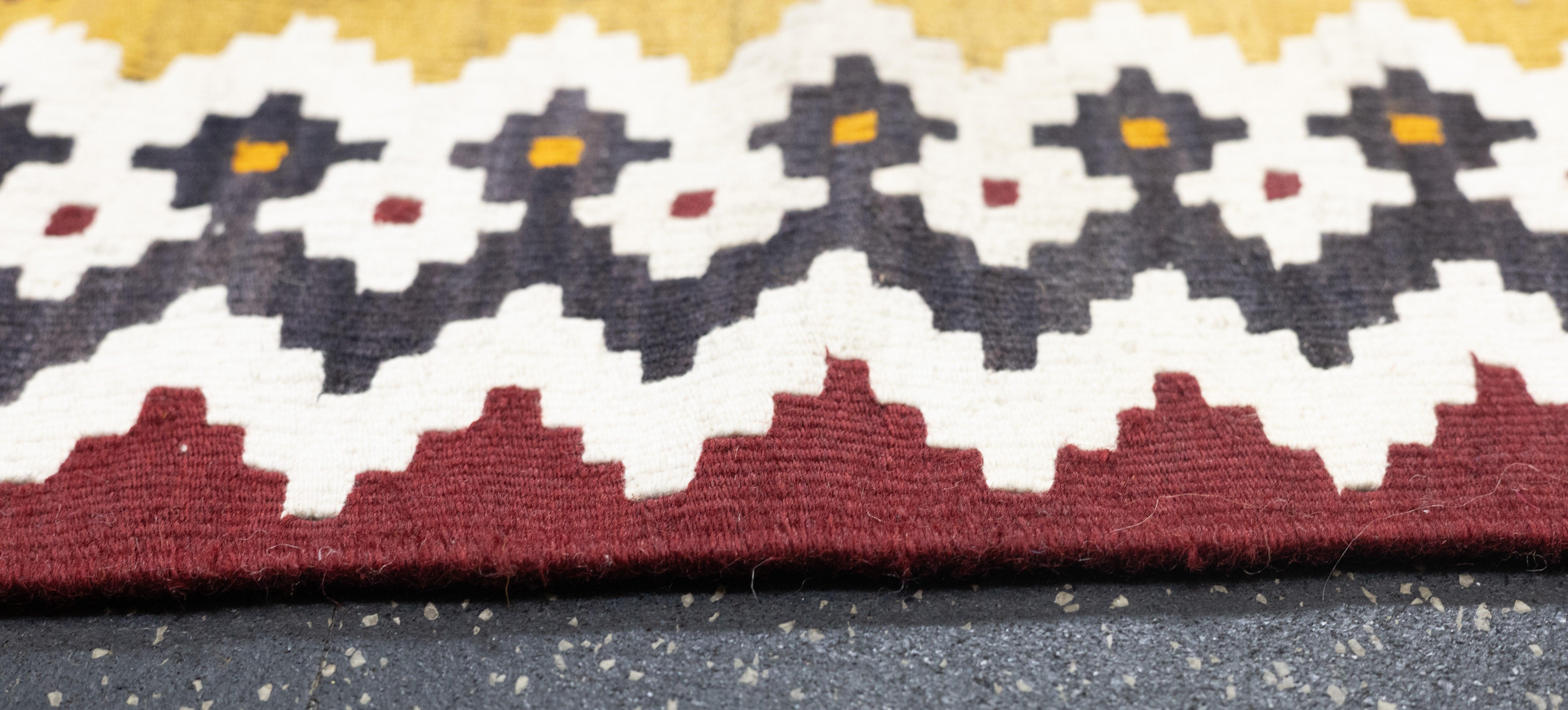 Alfombra Kilim Antigua 5'8'' x 7'11'' Lana en venta