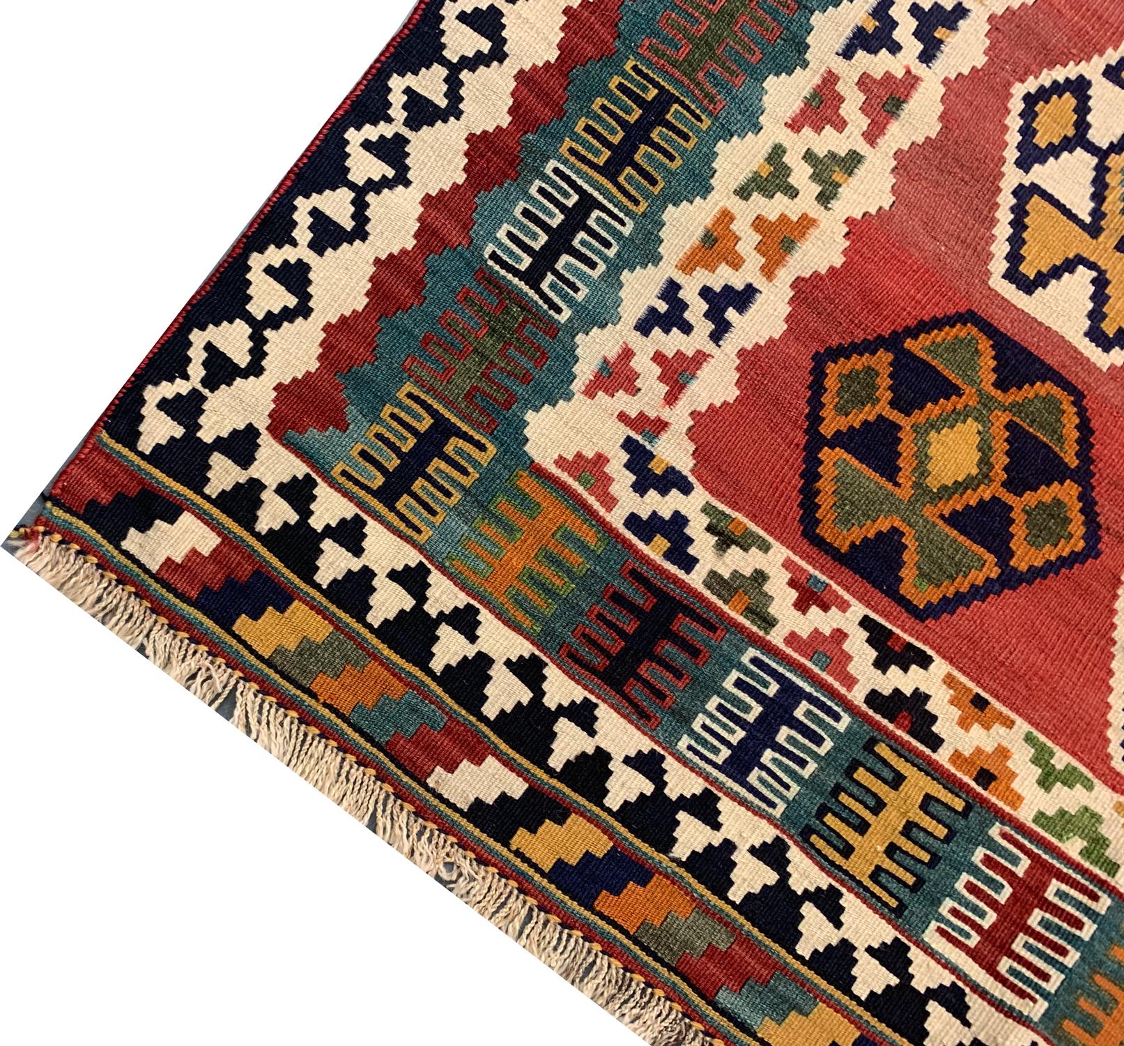 Tribal Antique Kilim Rugs for Sale Caucasian Kilims Carpet  For Sale