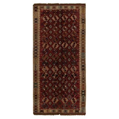 Antique Kilim Rug in All over Red, Beige Geometric Patterns by Rug 
Kilim