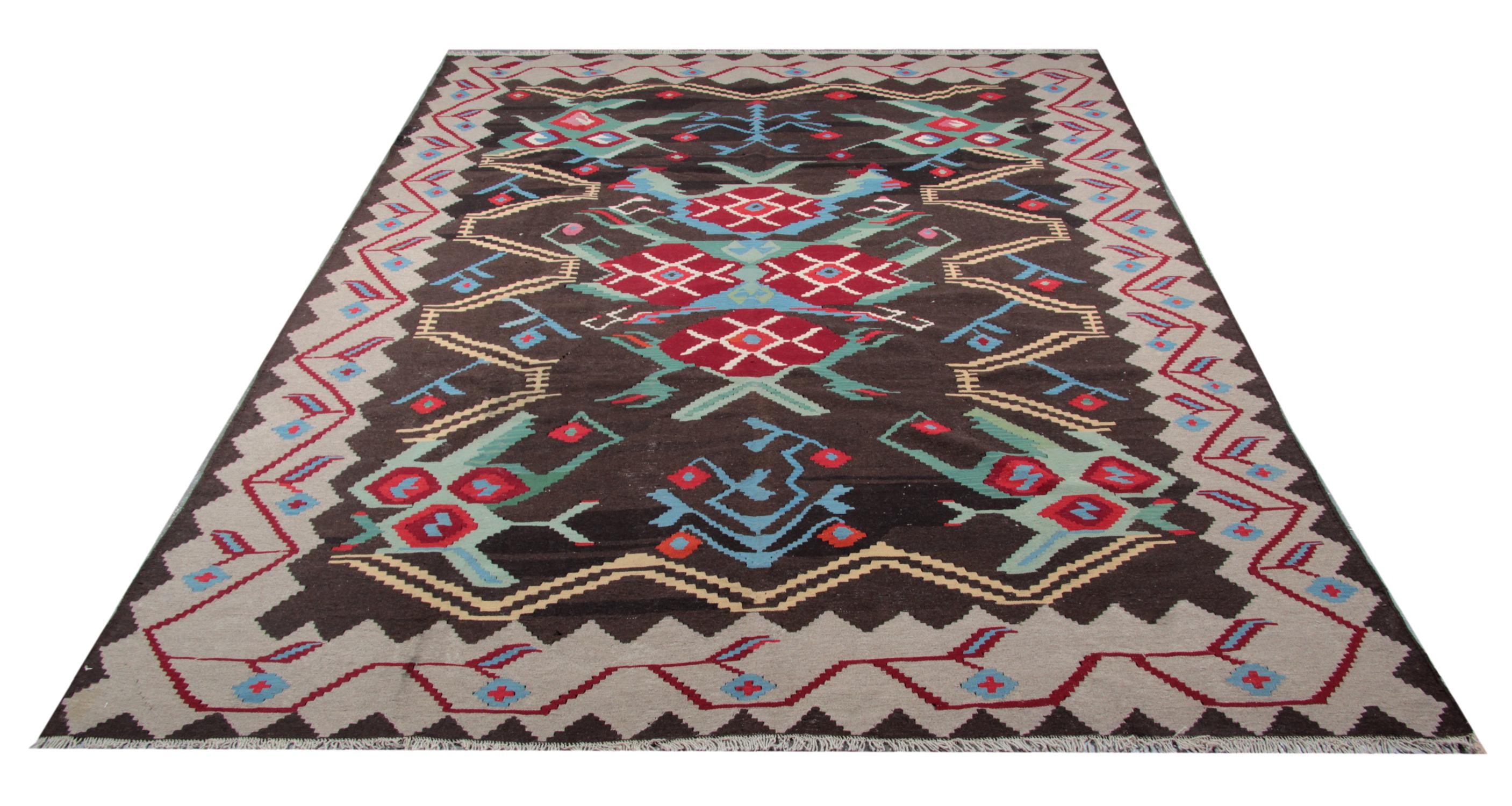 Vegetable Dyed Antique Kilim Rugs, Handwoven Traditional Rugs, Carpet from Karabagh