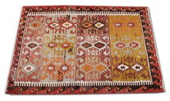 Antike antike Kelim-Teppiche, traditionelle orientalische Teppiche, türkischer handgefertigter Teppich im Angebot
