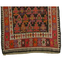 Antique Kilim Runner Rug 14'4'' X 4'10''