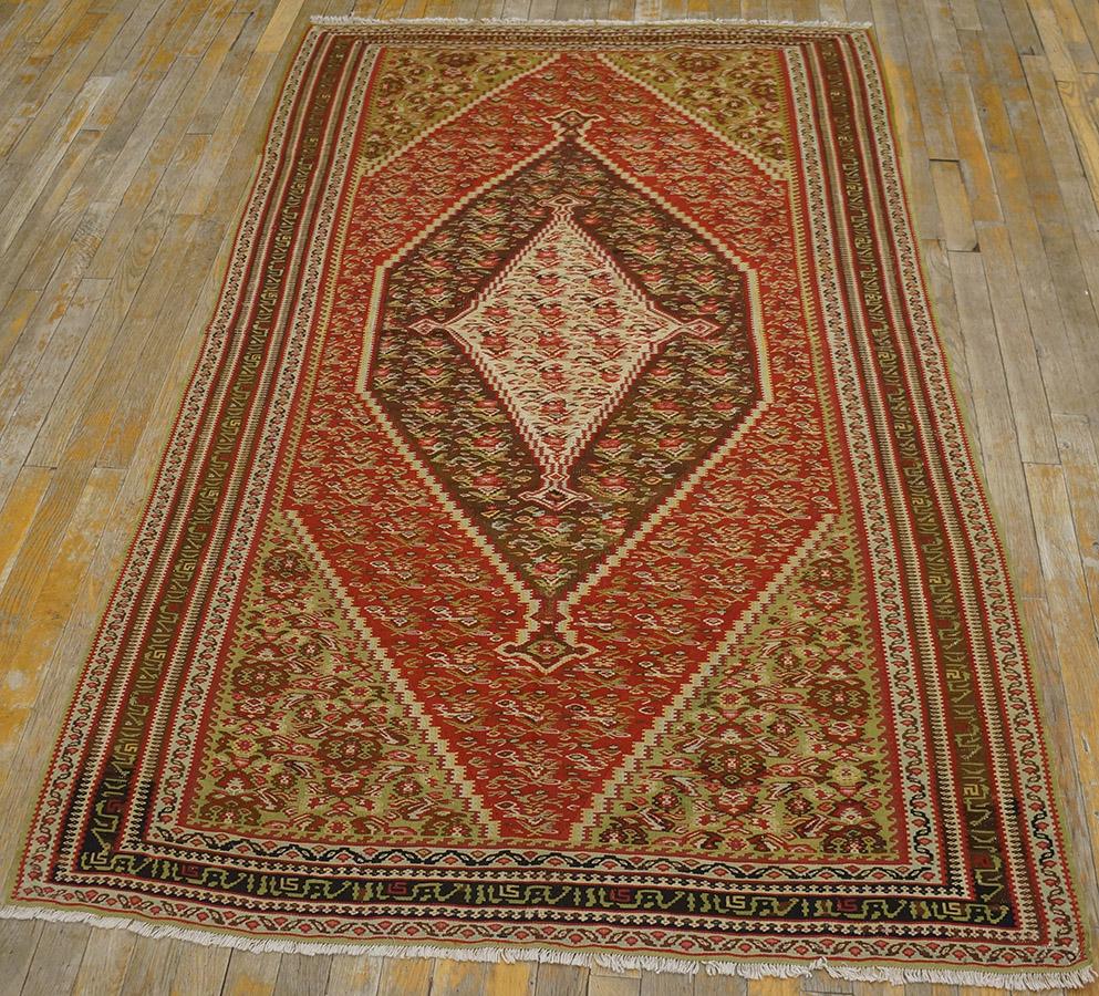 Persian Antique Kilim Senneh Rug For Sale