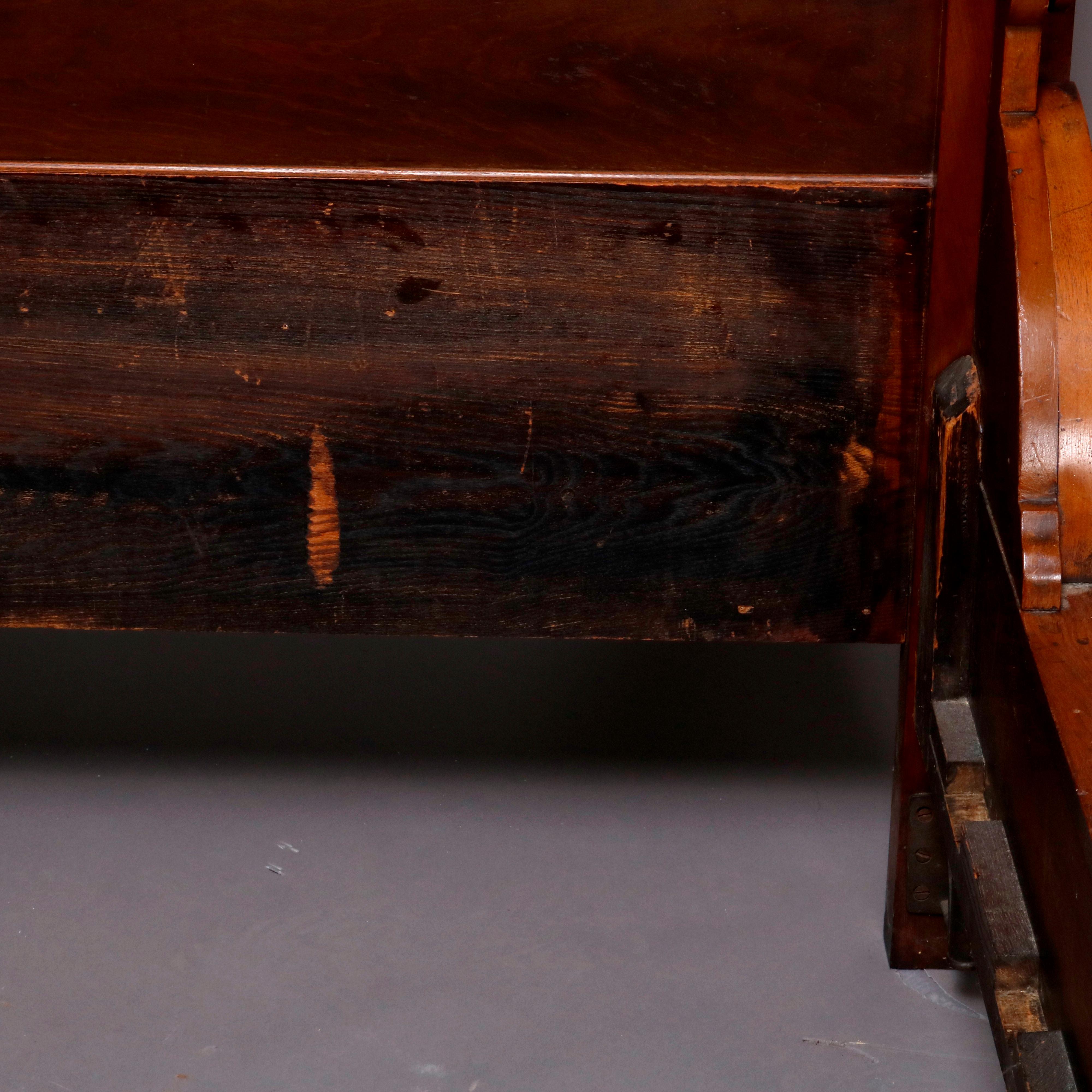 Antique Kimbel & Cabus Carved Walnut, Burl and Marquetry Bedroom Suit 5