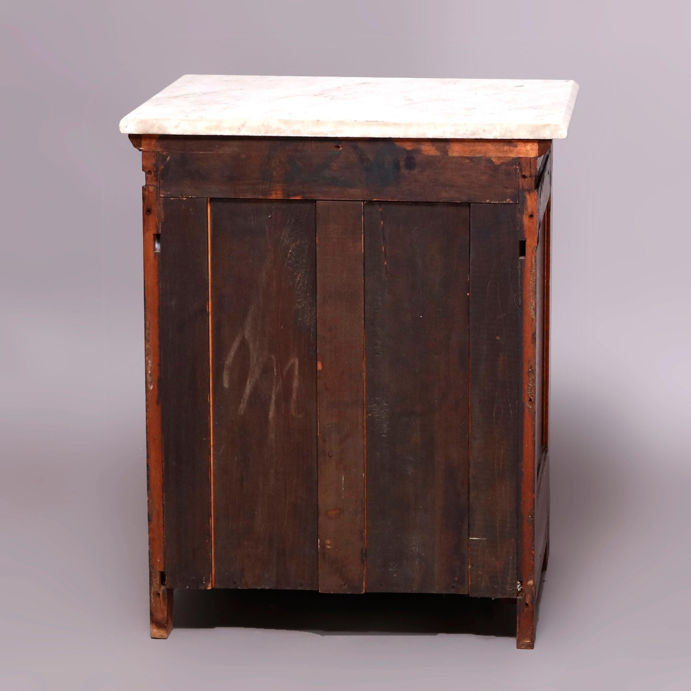 Antique Kimbel & Cabus Carved Walnut, Burl and Marquetry Bedroom Suit 11