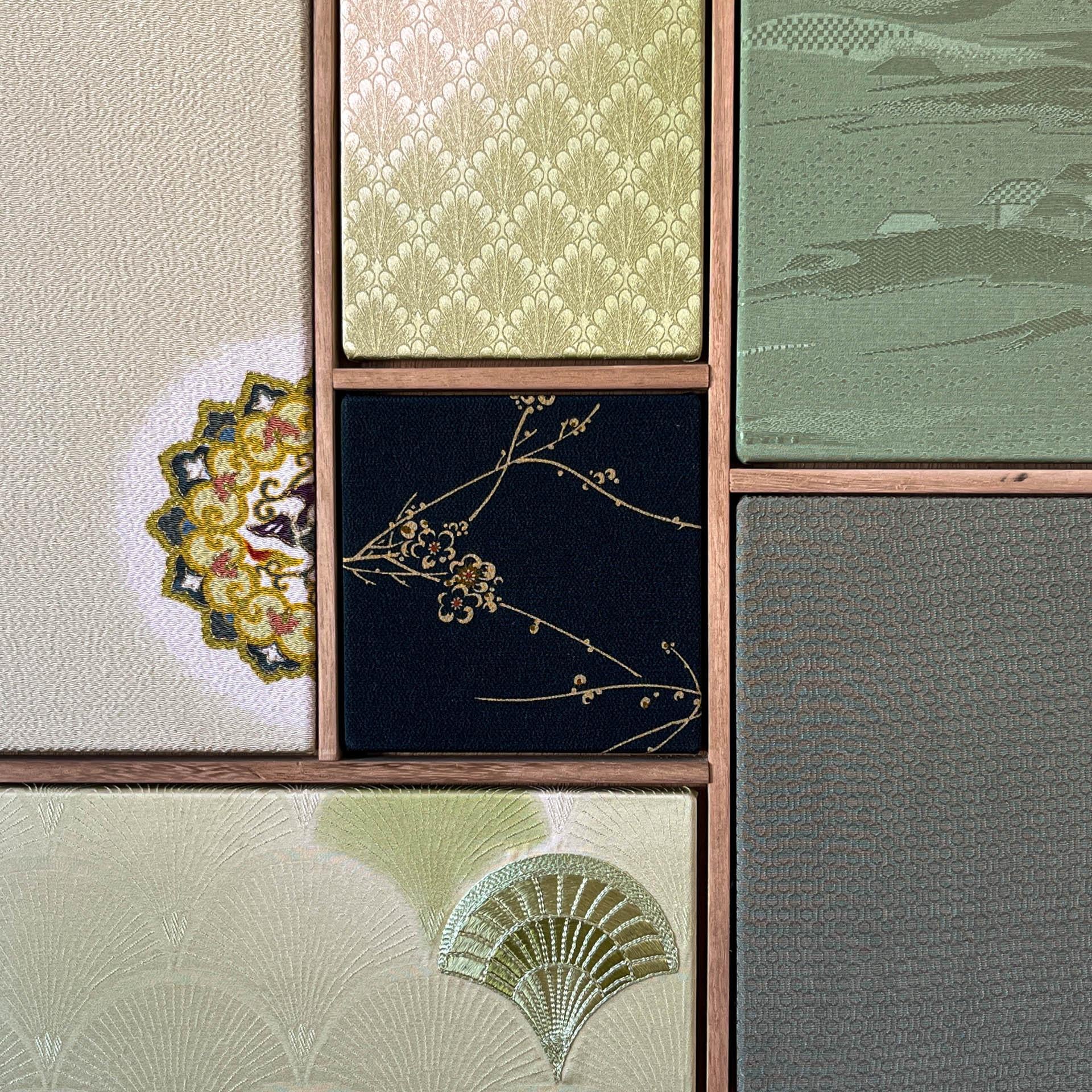 Antico kimono d'arte tessile 