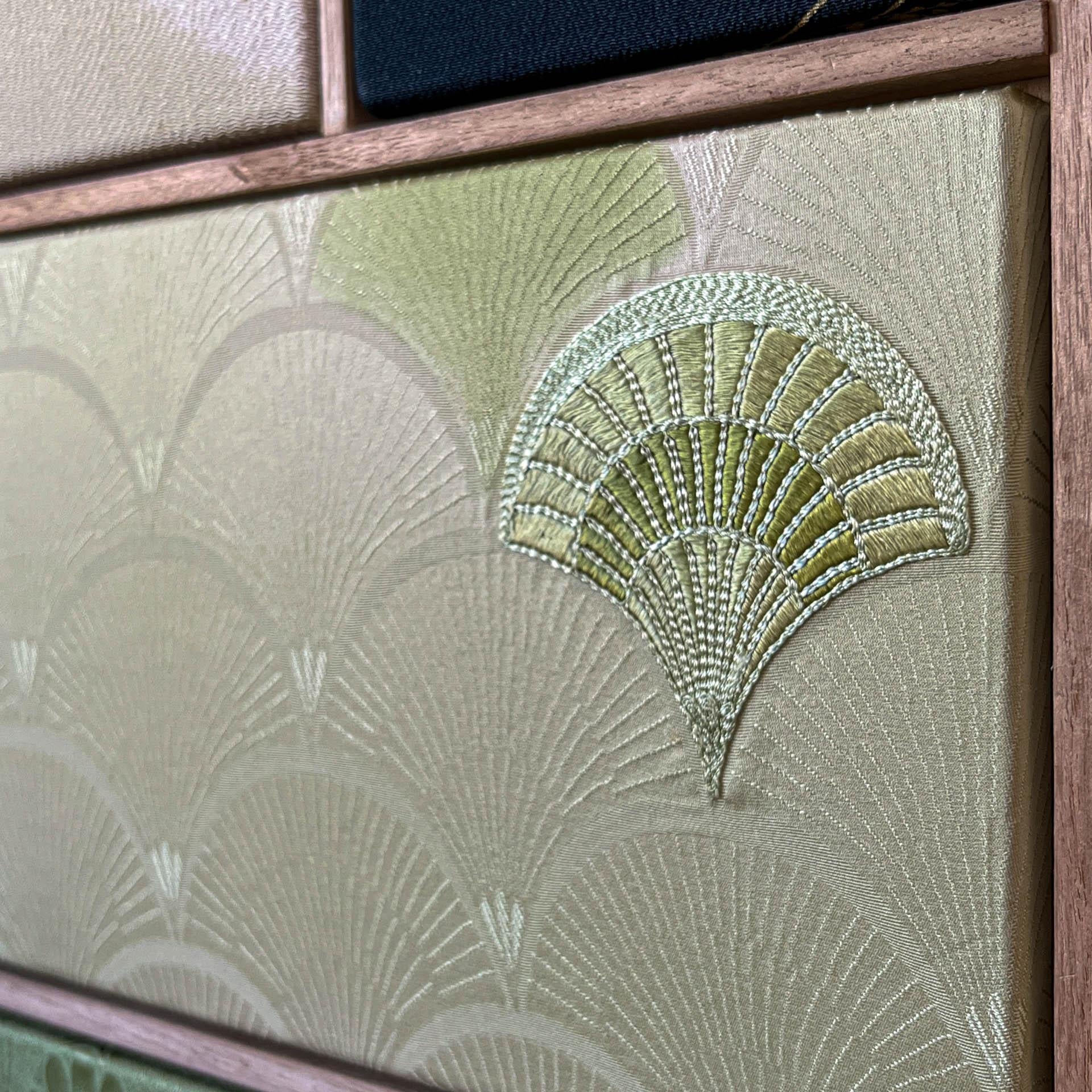 Antico kimono d'arte tessile 