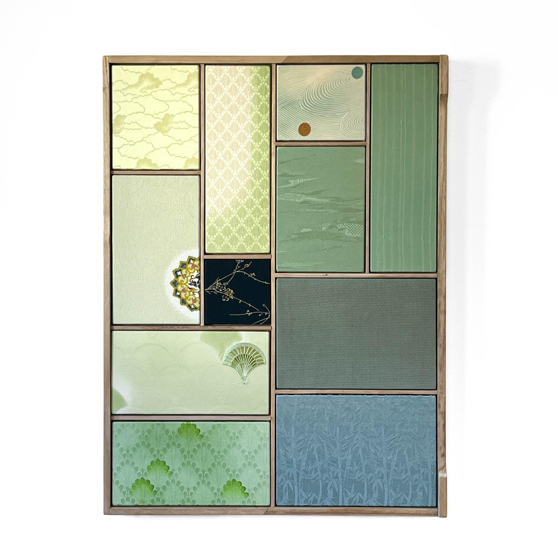 Giapponismo Antico kimono d'arte tessile 