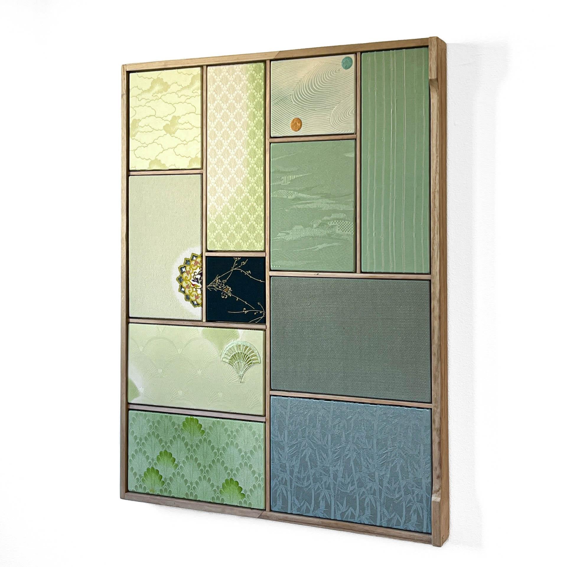 Fatto a mano Antico kimono d'arte tessile 