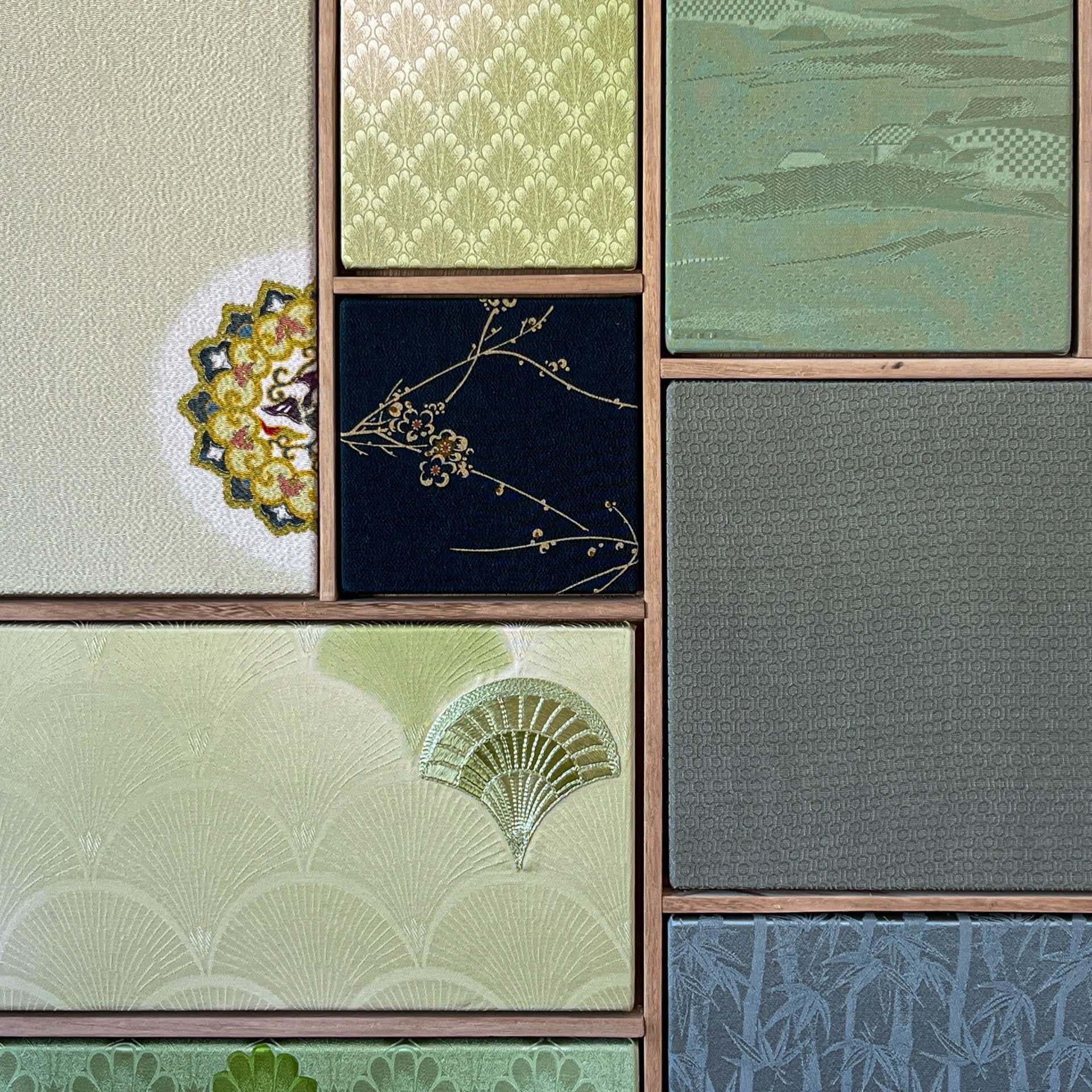 Seta Antico kimono d'arte tessile 