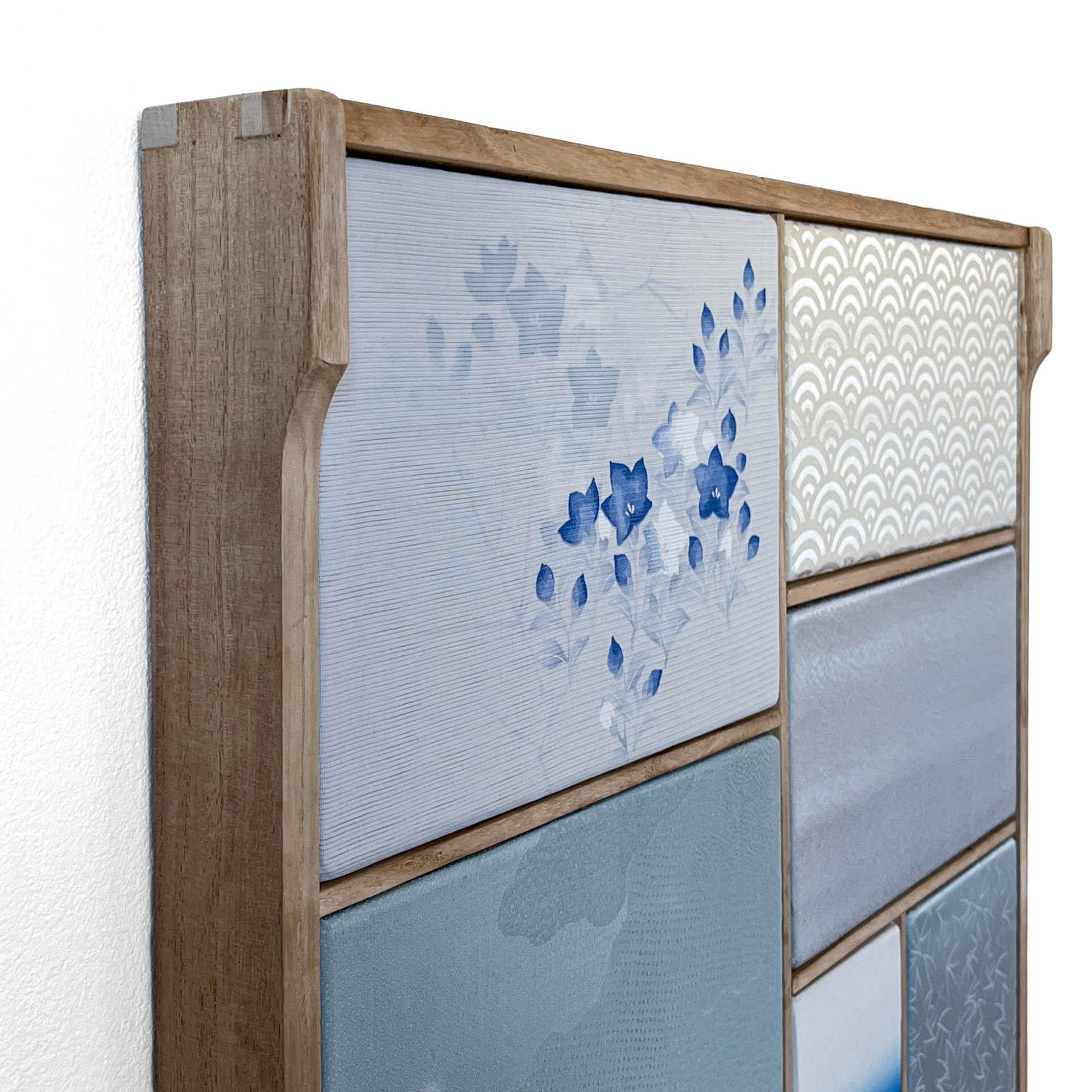 Art textile antique Kobachi ~Marine Collection~ de ikasu Blue, Japon en vente 11