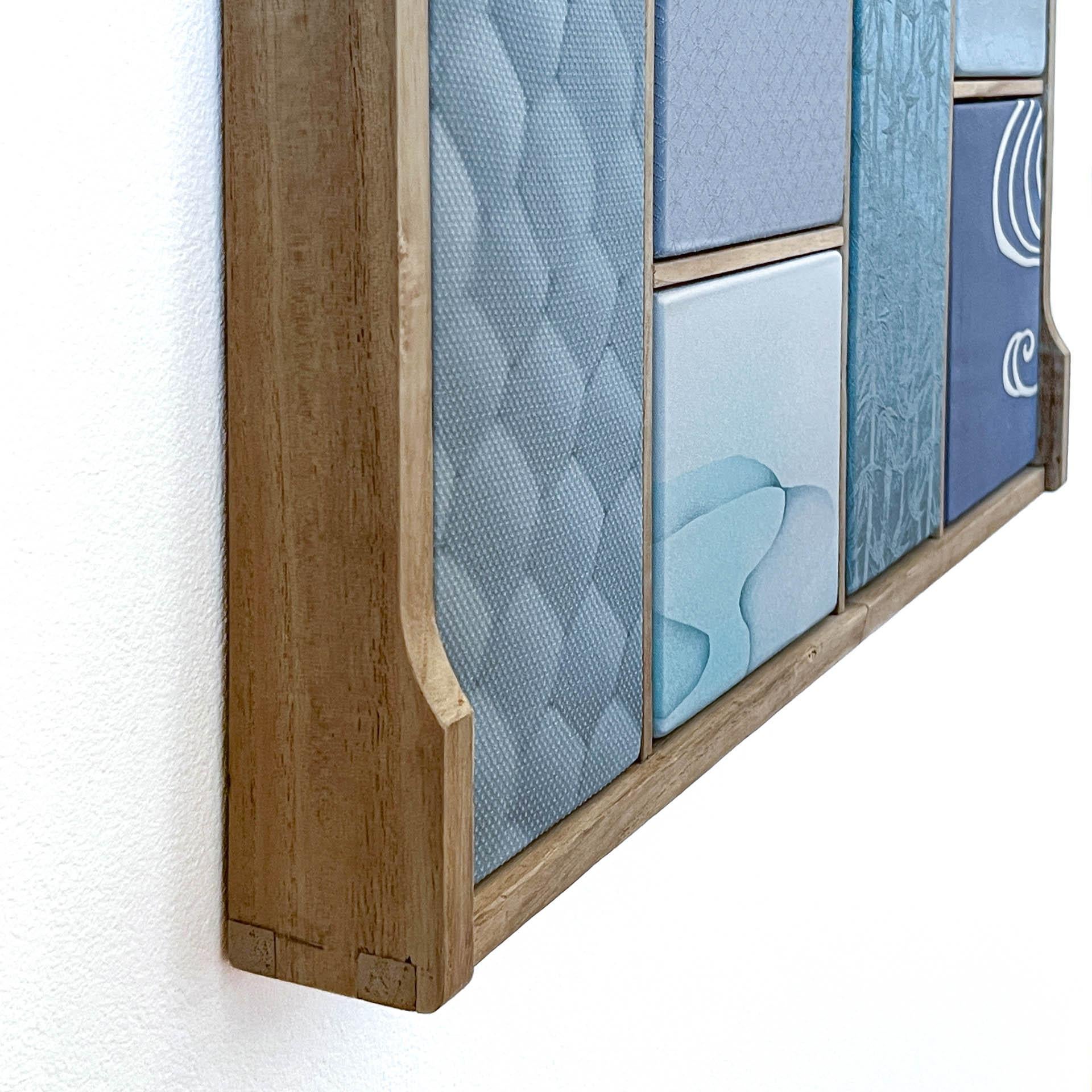 Art textile antique Kobachi ~Marine Collection~ de ikasu Blue, Japon en vente 12
