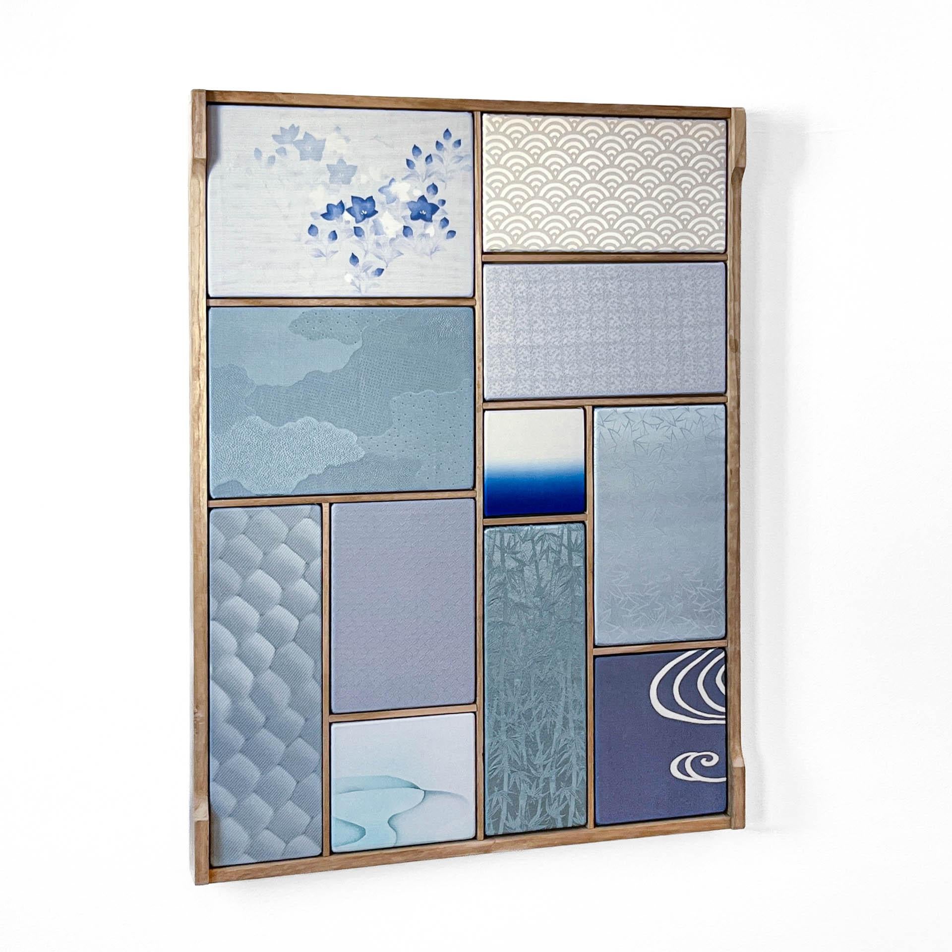 Japonais Art textile antique Kobachi ~Marine Collection~ de ikasu Blue, Japon en vente