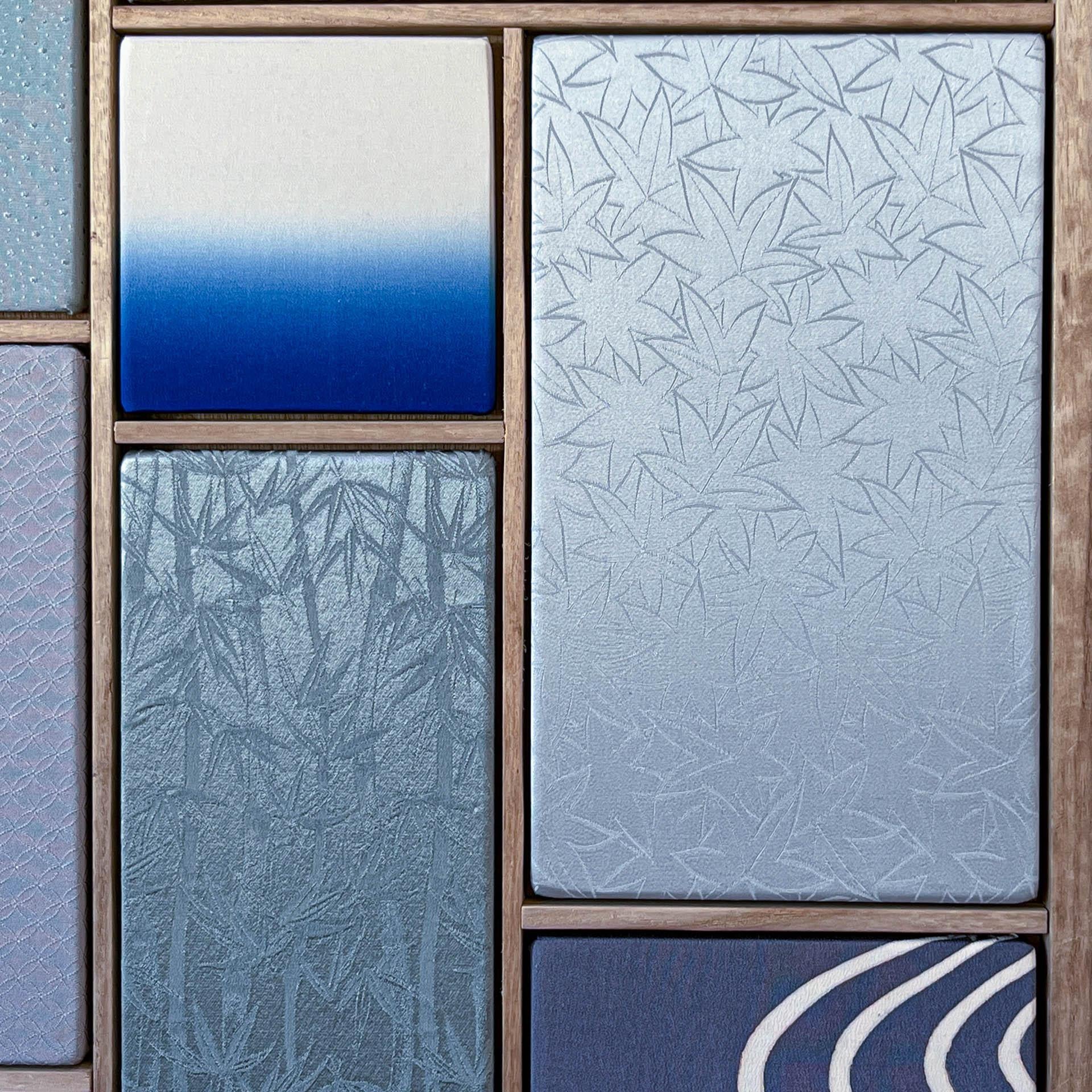 Art textile antique Kobachi ~Marine Collection~ de ikasu Blue, Japon en vente 1