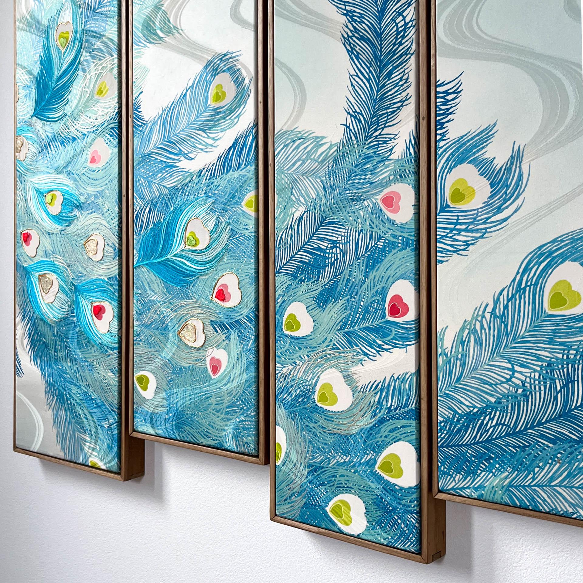 Antique kimono textile art 