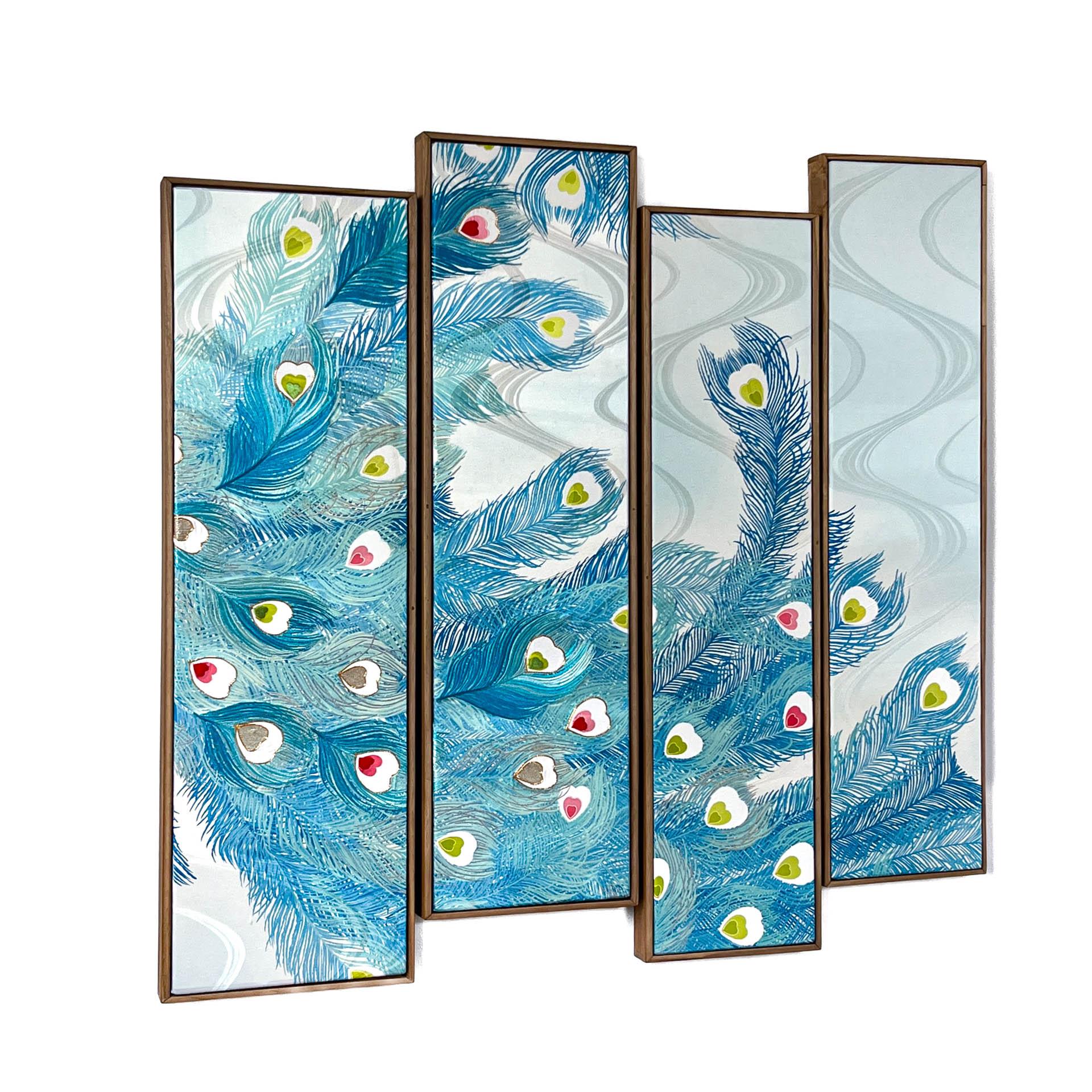 Hand-Crafted Antique kimono textile art 