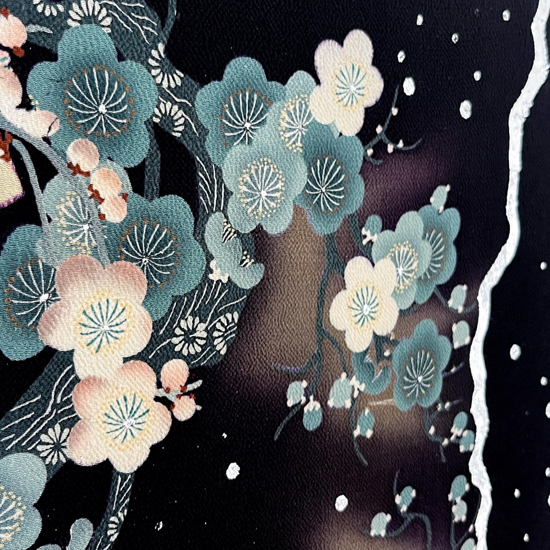 Antique kimono textile art 