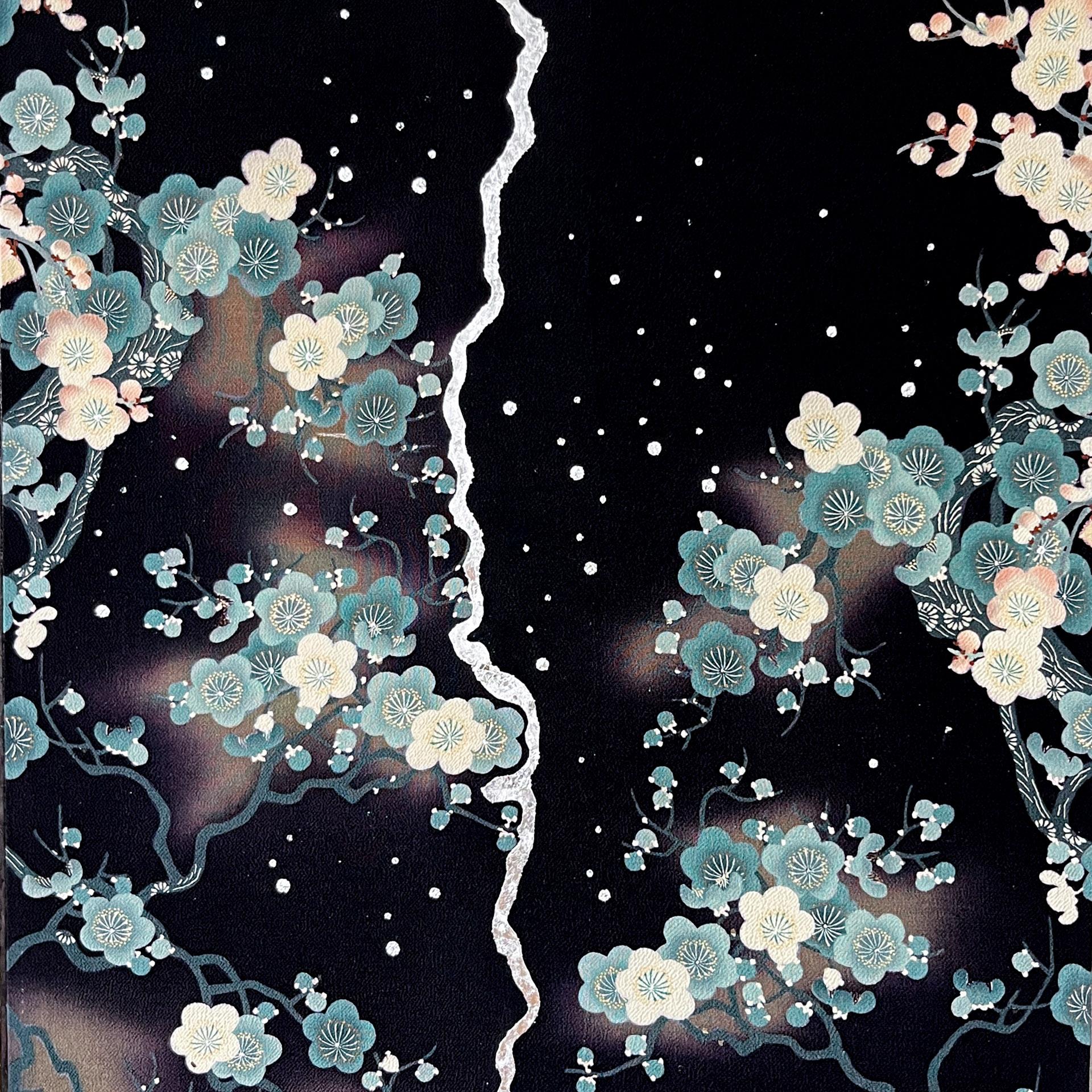 Antique kimono textile art 