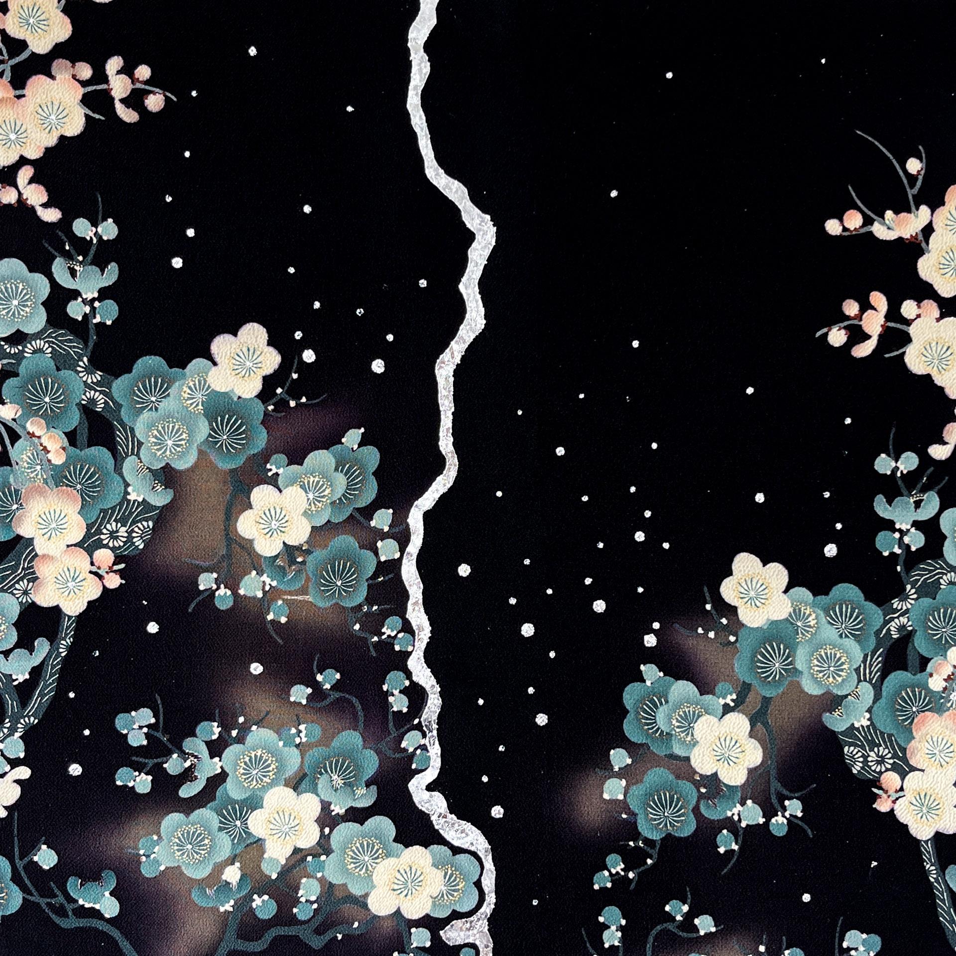 Antique kimono textile art 
