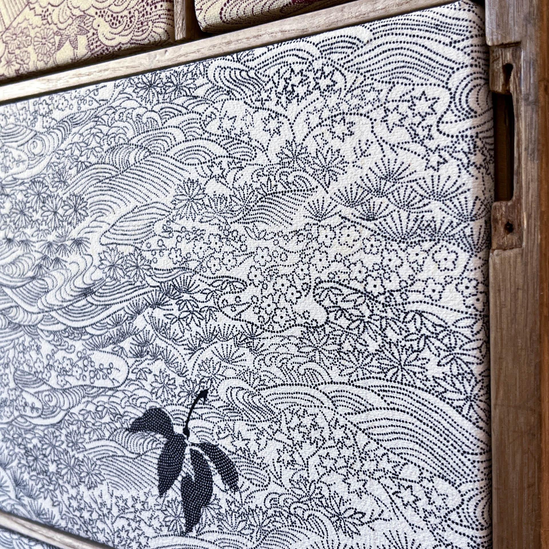 Antique kimono textile art 