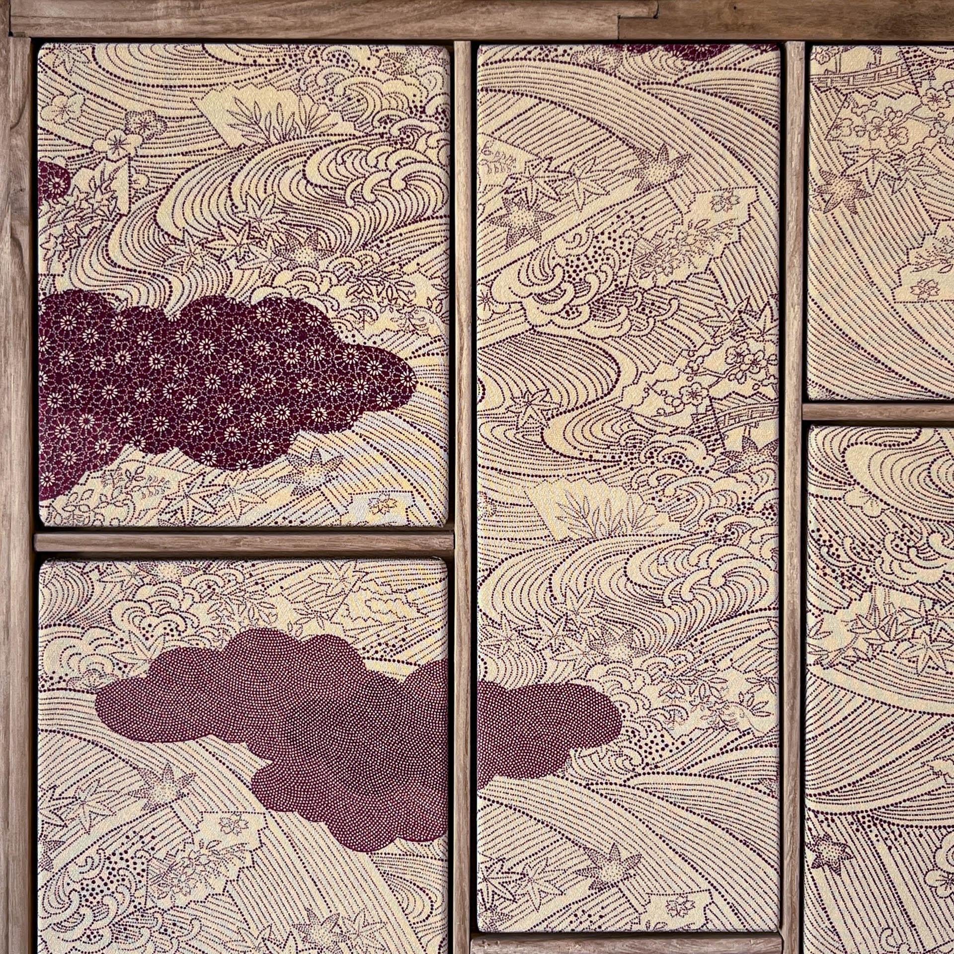 Antique kimono textile art 