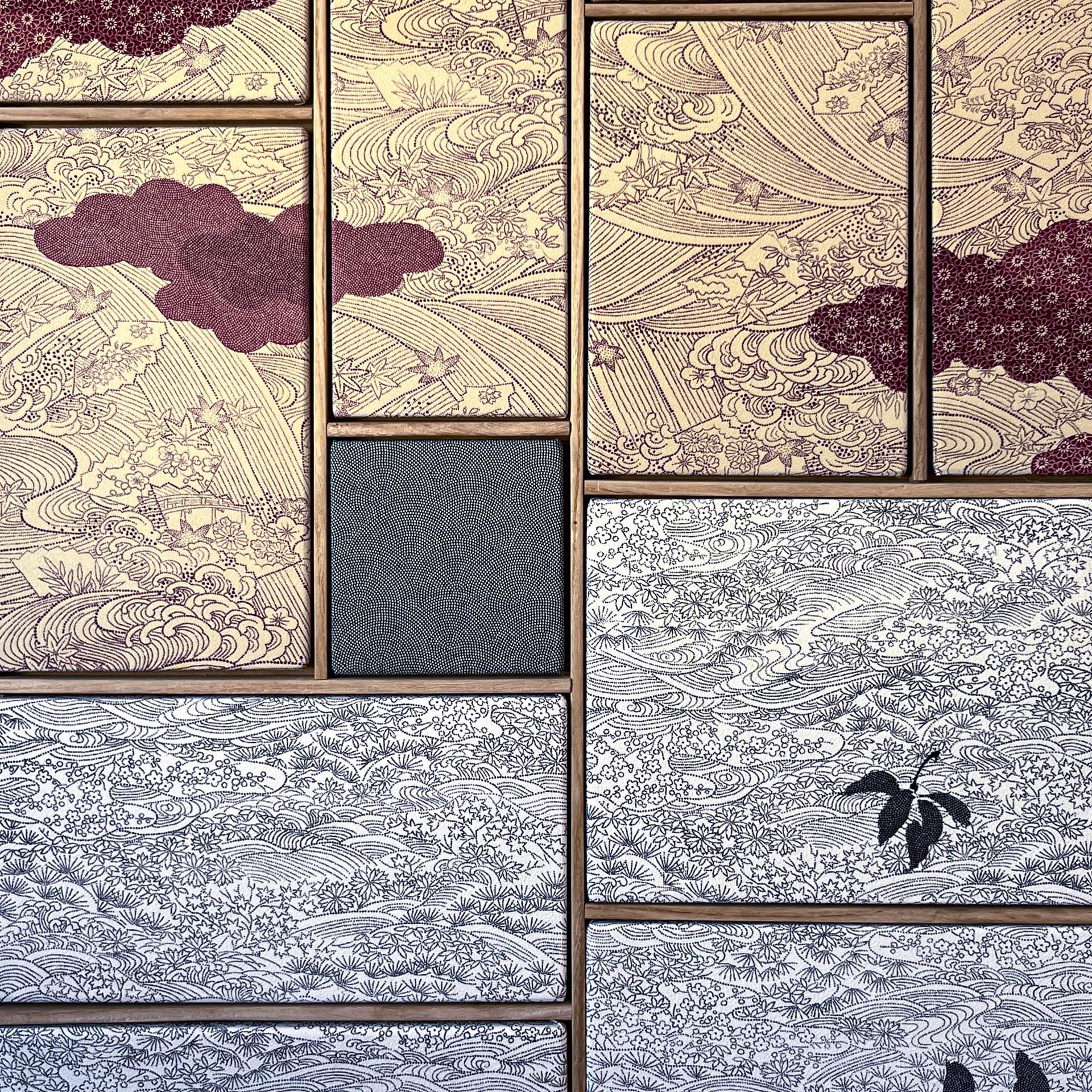Early 20th Century Antique kimono textile art 