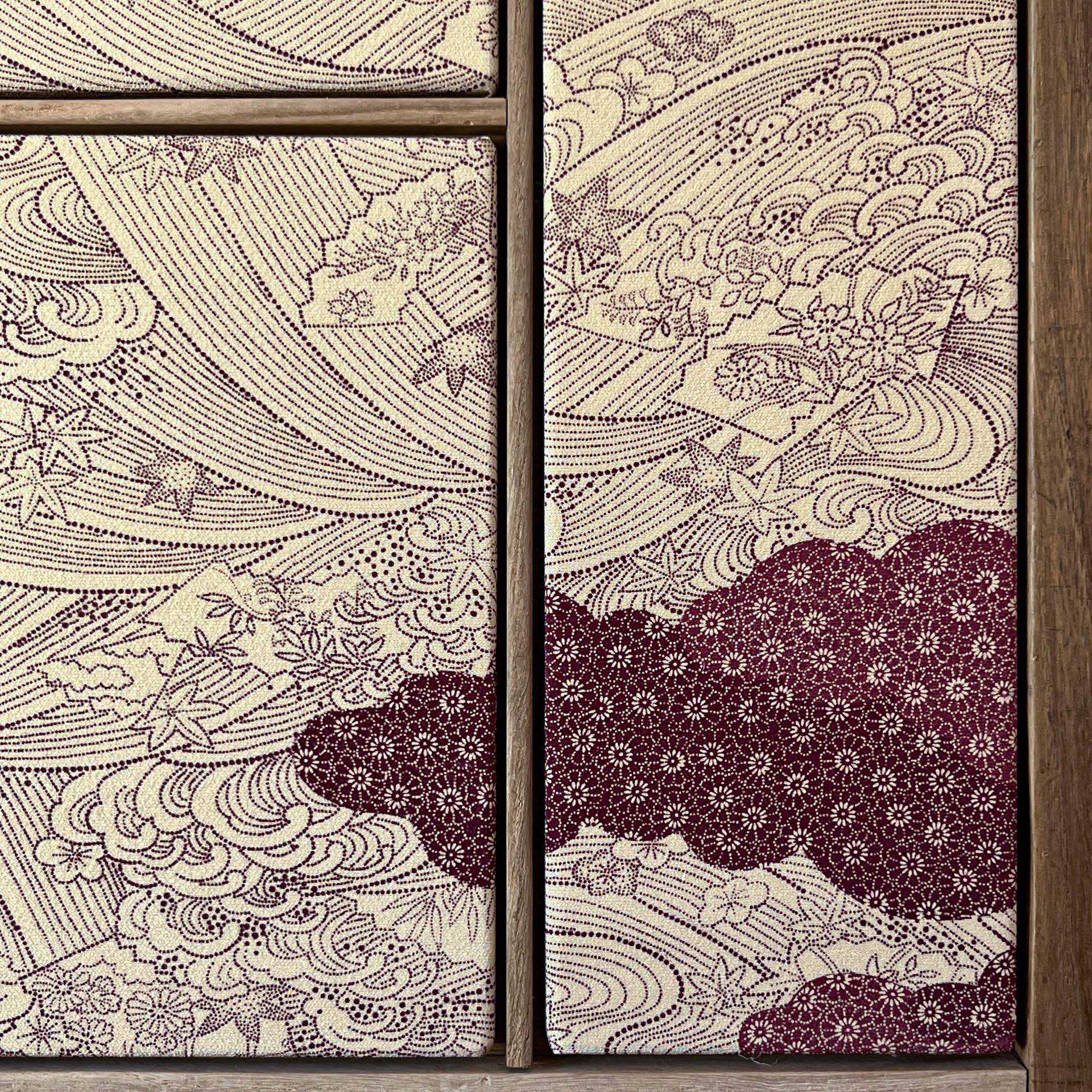 Antique kimono textile art 