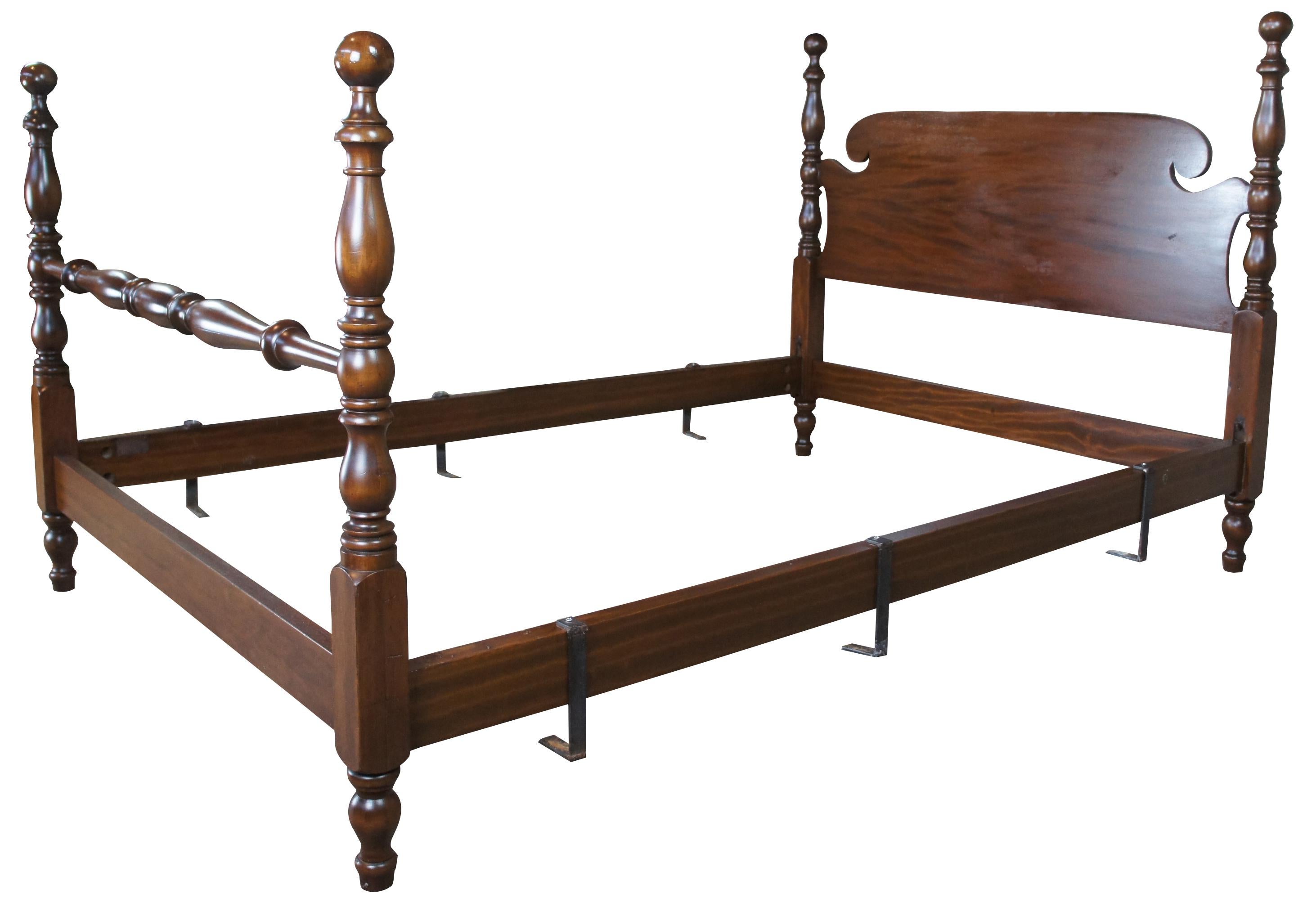 antique cannonball bed value
