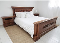 Antique King Size Bed and Cabinets Renaissance Style