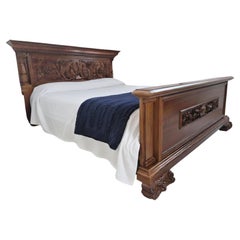 Antique King Size Bed and Cabinets Renaissance Style