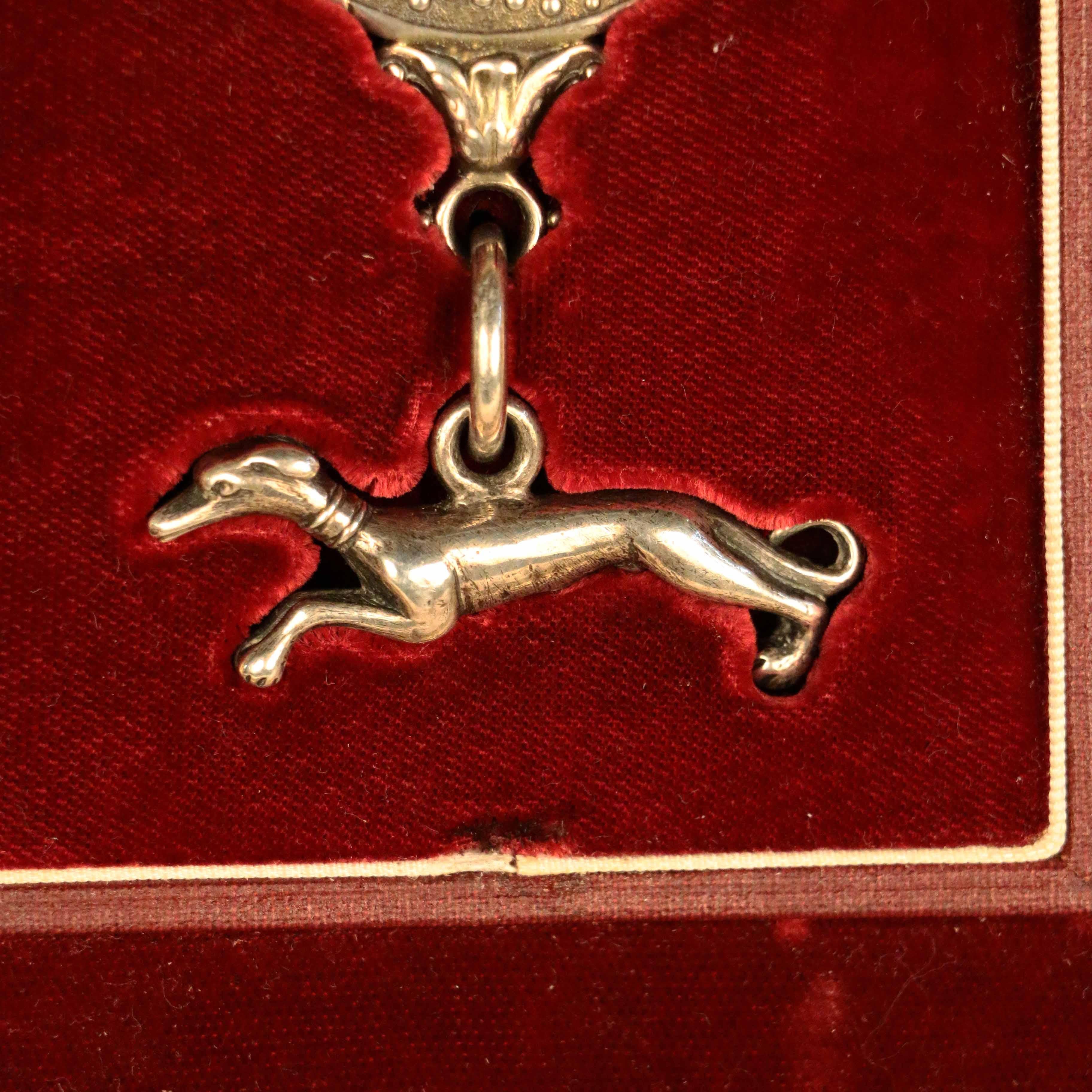 Cast Antique King's Silver Messenger Badge