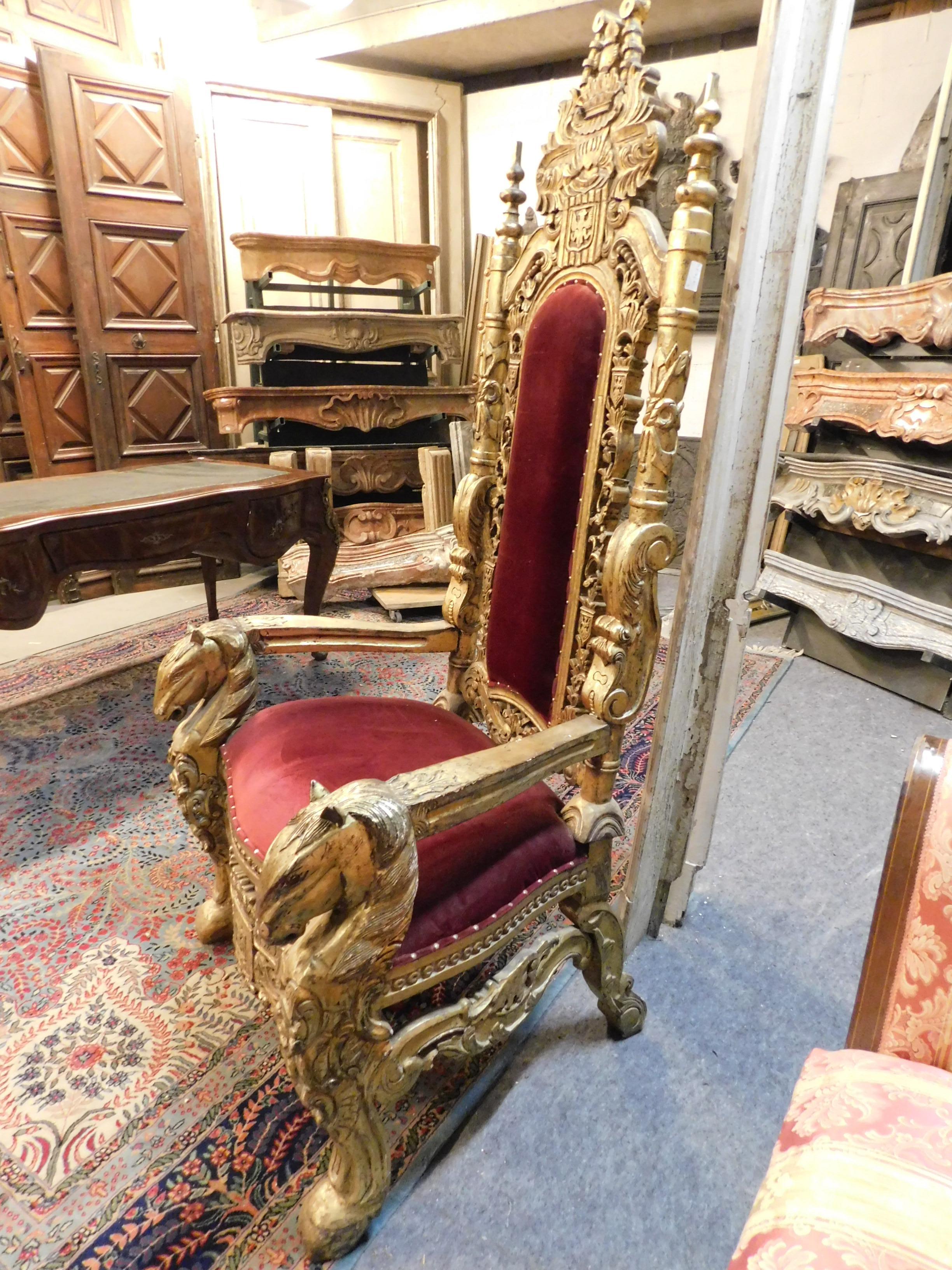 gilded throne