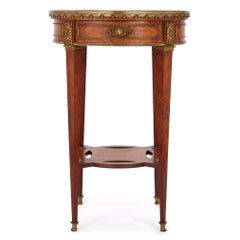 Antique Kingwood, Ormolu and Fluorite Side Table by Maison Millet