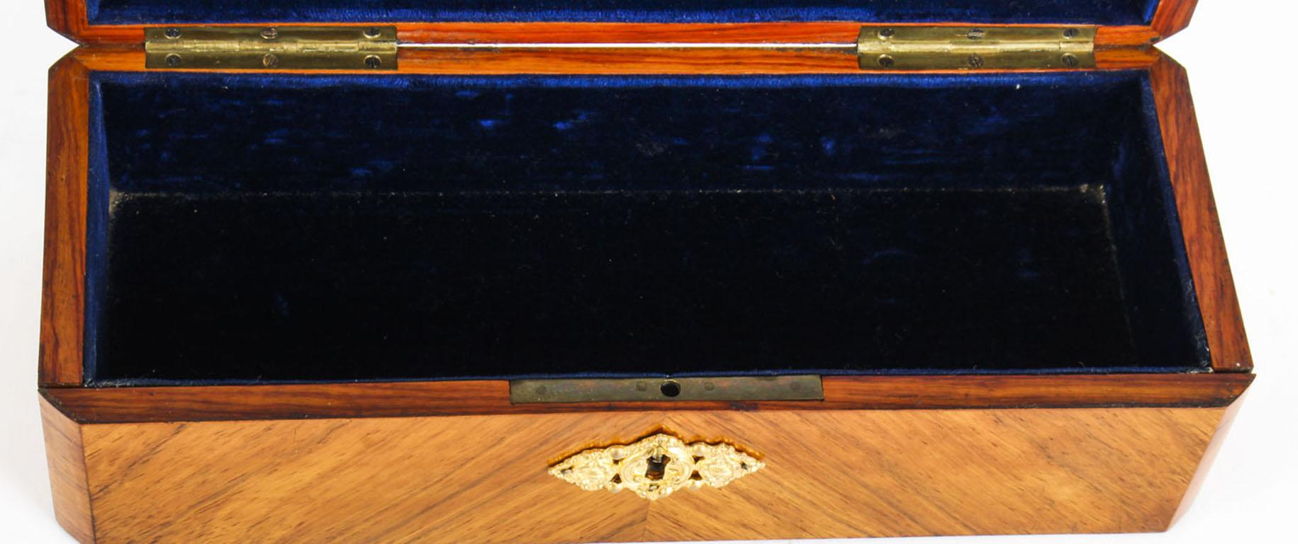 Antique  Parquetry Ormolu Mounted Casket, 19th Century 1