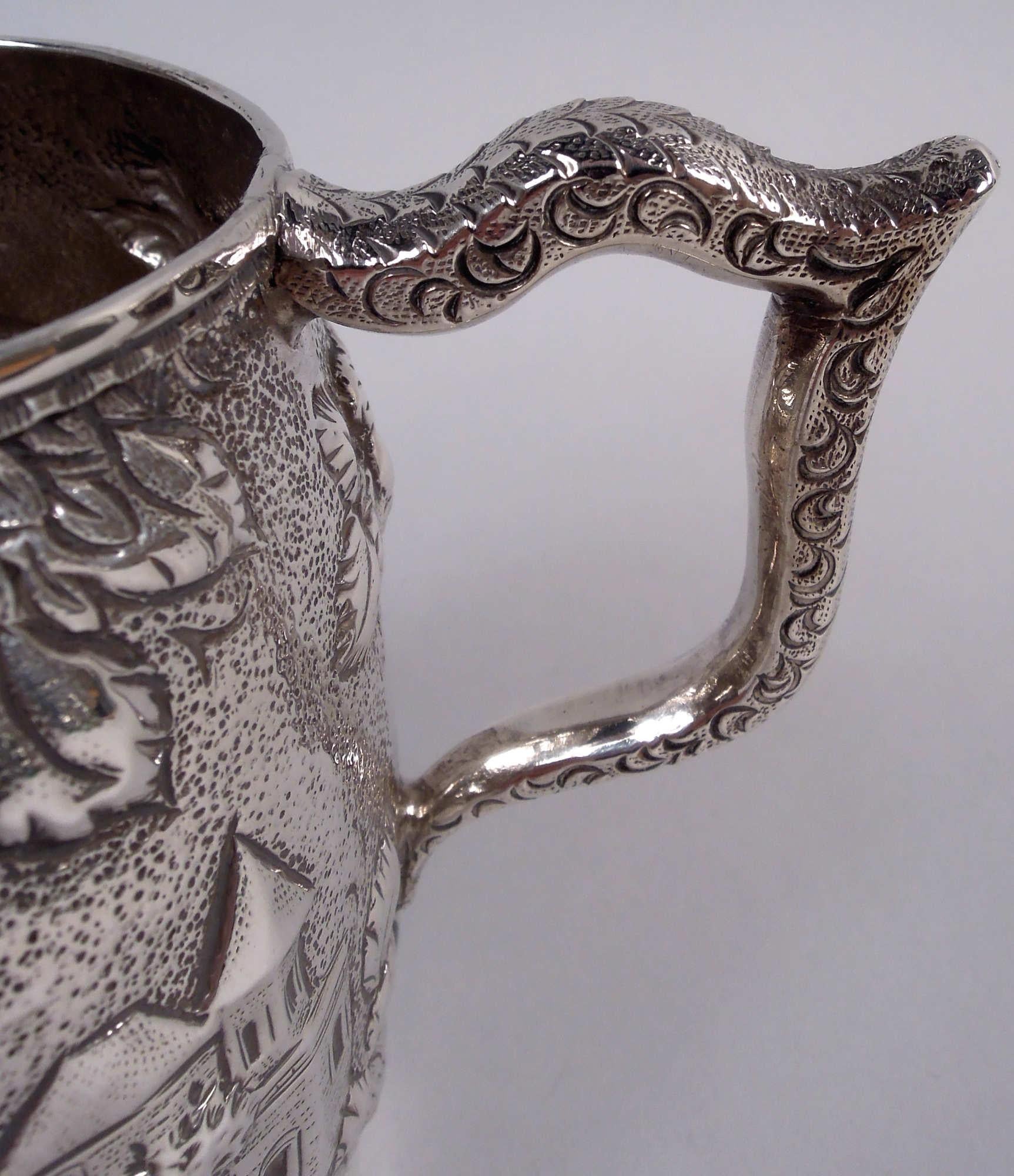 Antica tazza per bambini Kirk Baltimore in argento a forma di fiore e di torre In condizioni buone in vendita a New York, NY