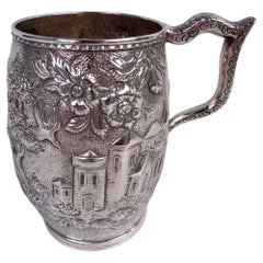 Antique Kirk Baltimore Silver Flower & Tower Baby Cup