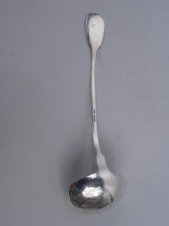 Cucharón de sopa antiguo de plata con rosca de Kirk Baltimore