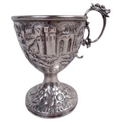 Antique Kirk Baltimore Victorian Silver Tower & Flower Youth Cup