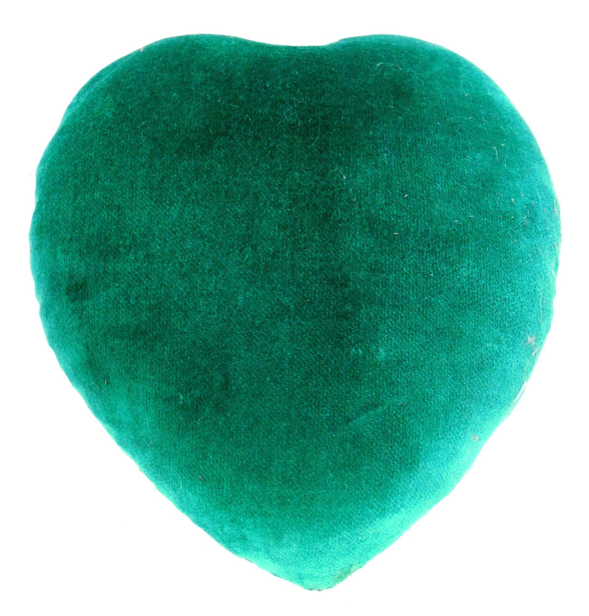 Antike Kirk Edwardian Baltimore Repousse Herz Nadelkissen Box (amerikanisch)