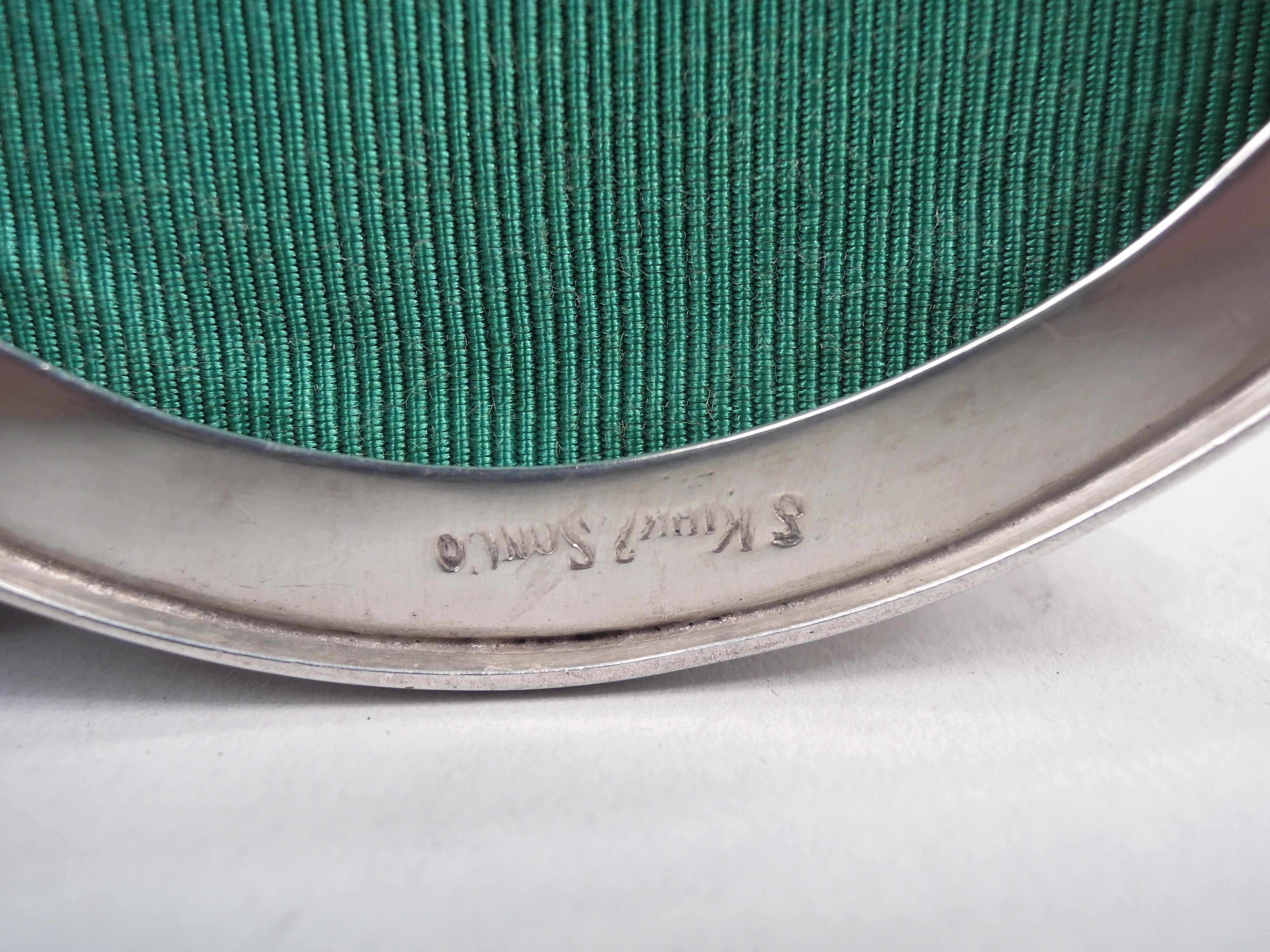 Antike Kirk Edwardian Baltimore Repousse Herz Nadelkissen Box 2